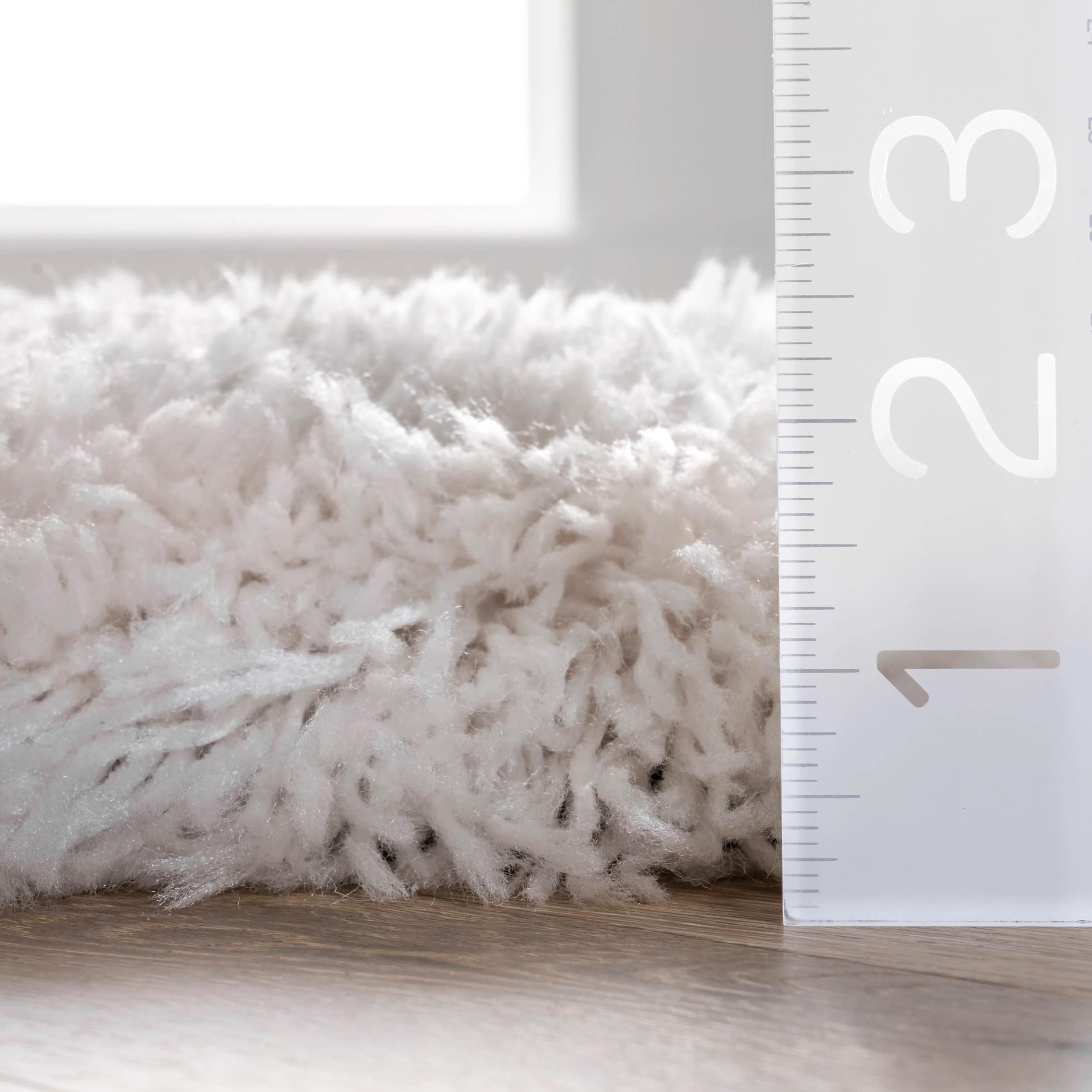 Fluffy Speckled Shag Rug | Ivory - Image 5