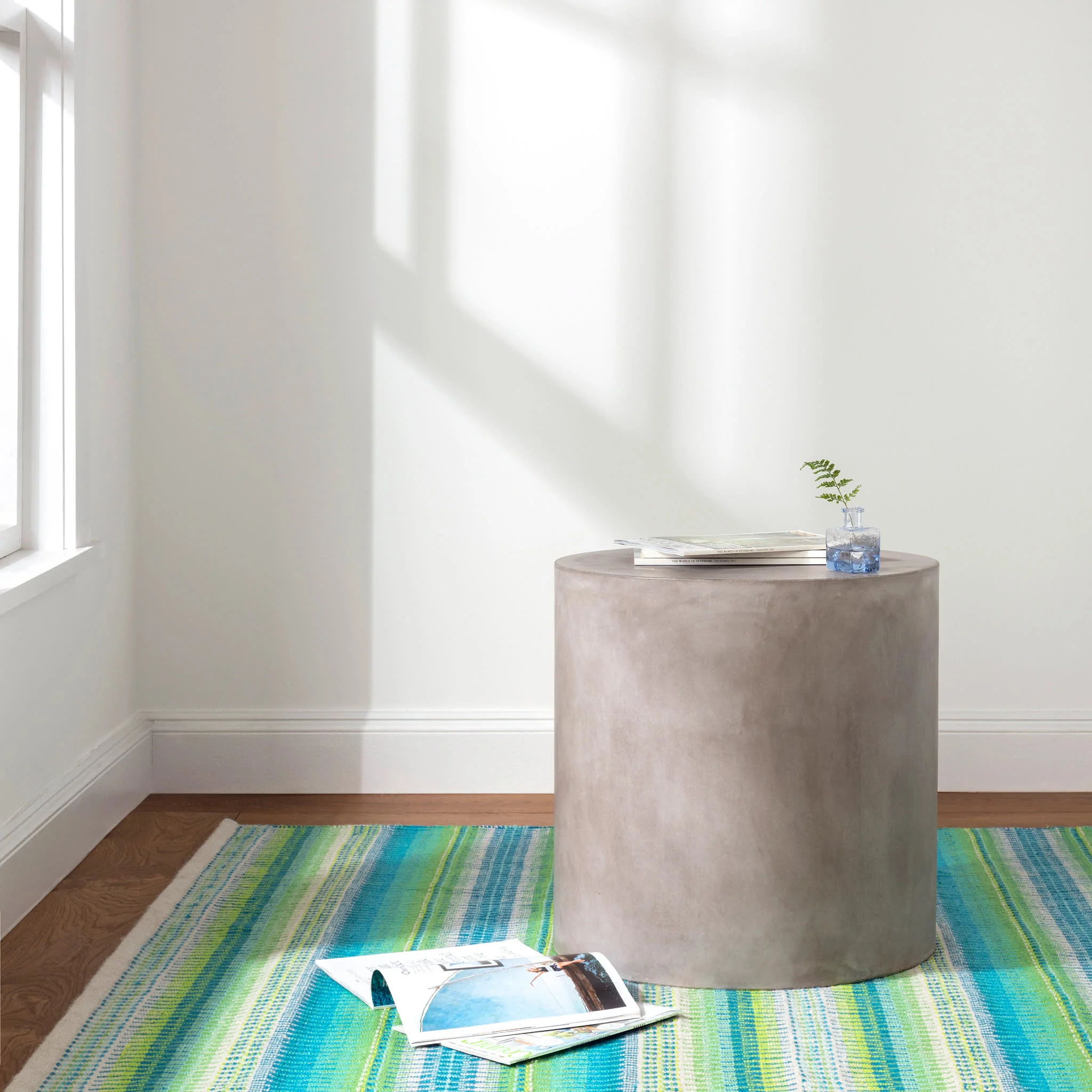 Folly Handwoven Indoor/Outdoor Rug | Blue/Green - Image 2
