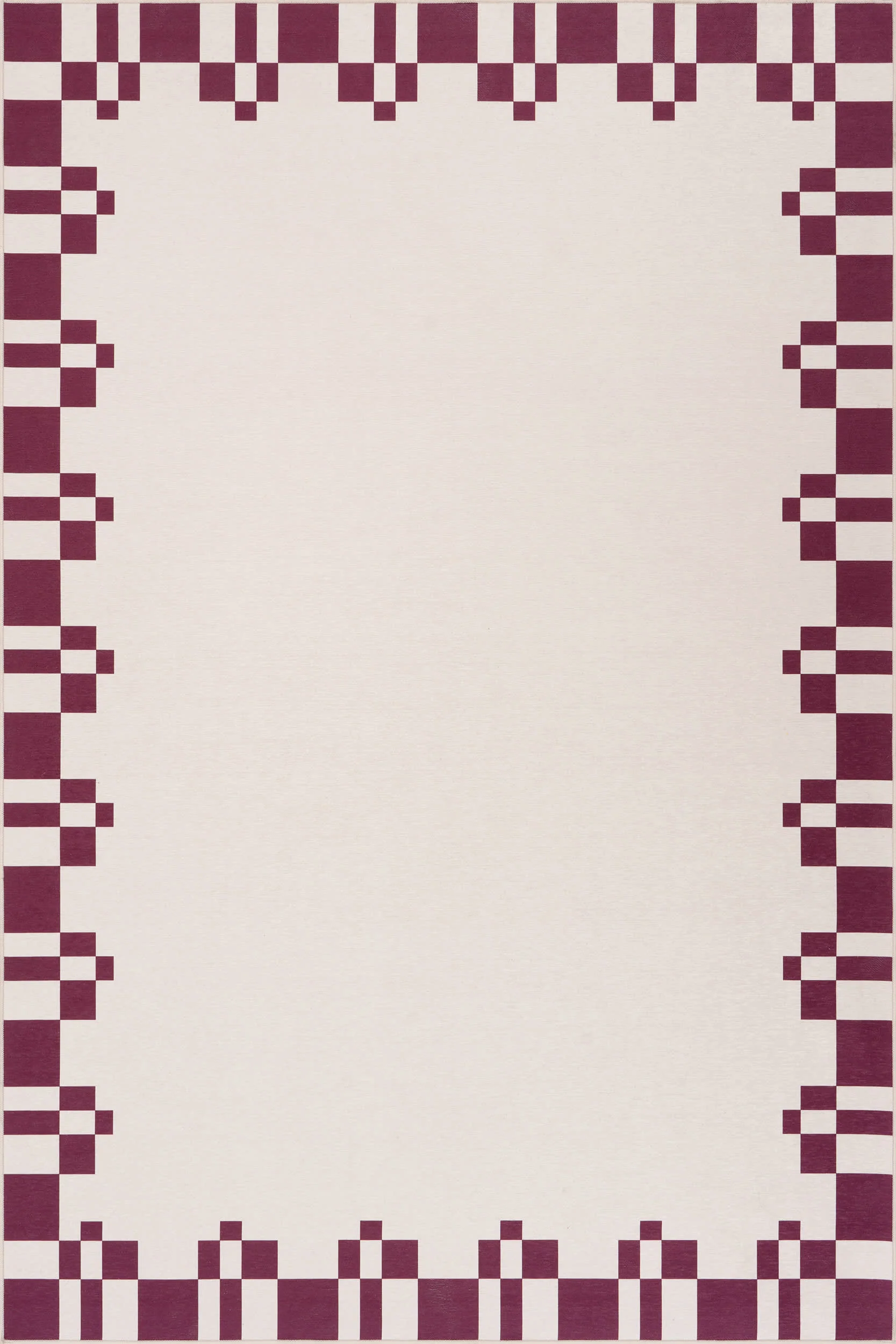 Framed In Motion Bordered Washable Rug by Society6 | Ivory