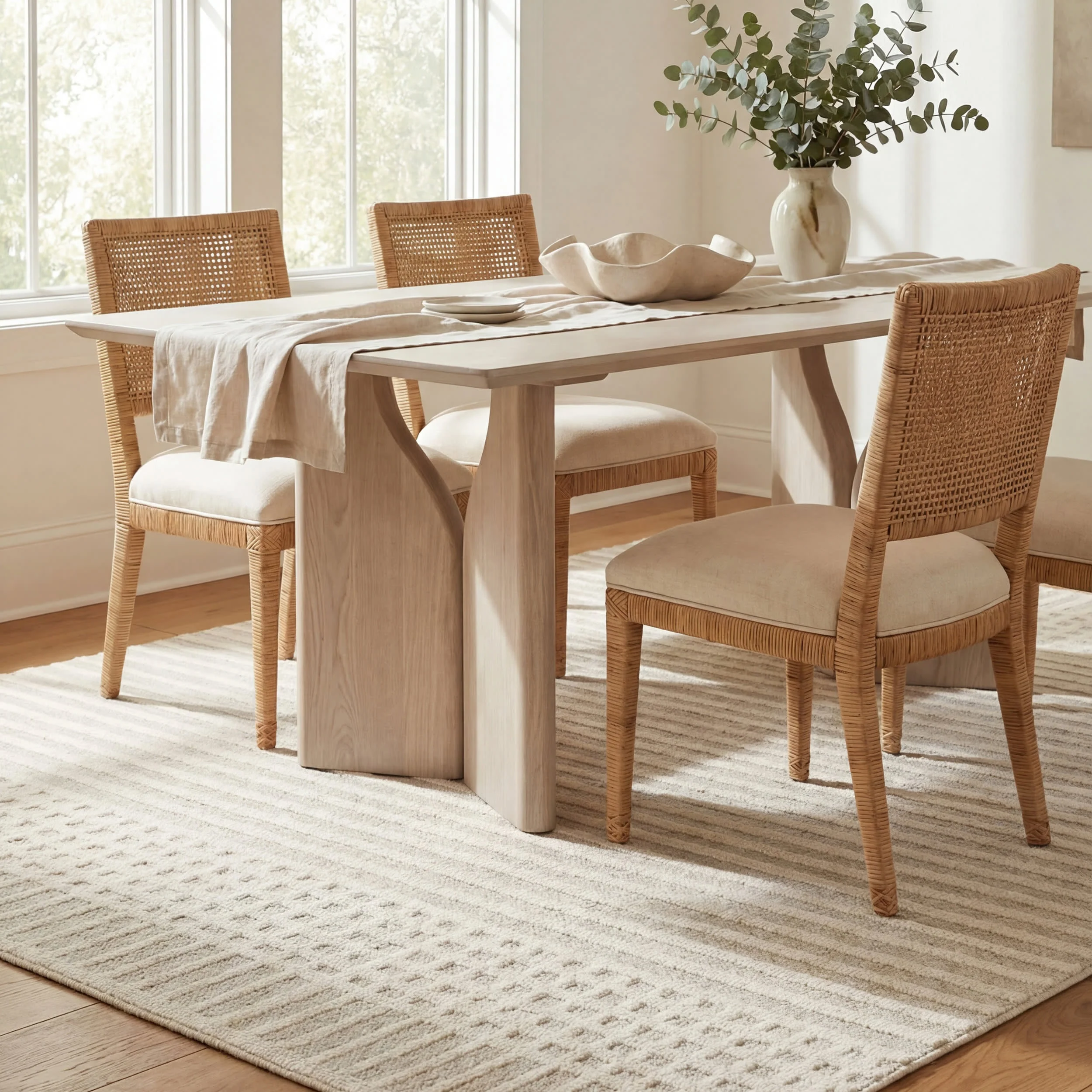 Fredrika Geometric Washable Rug | Light Grey - Image 6