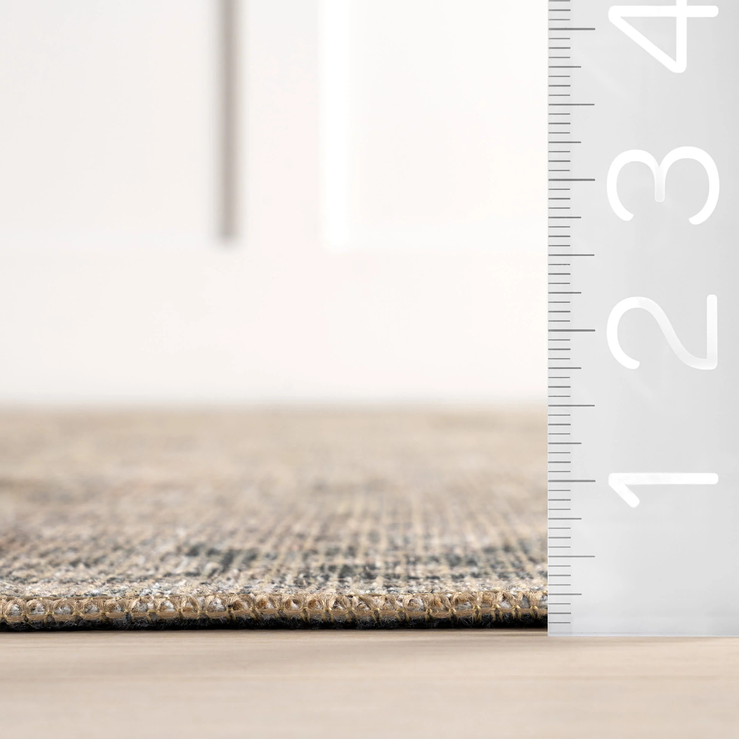 Frenchtown Antiqued Jute-Blend Rug | Dark Beige - Image 6