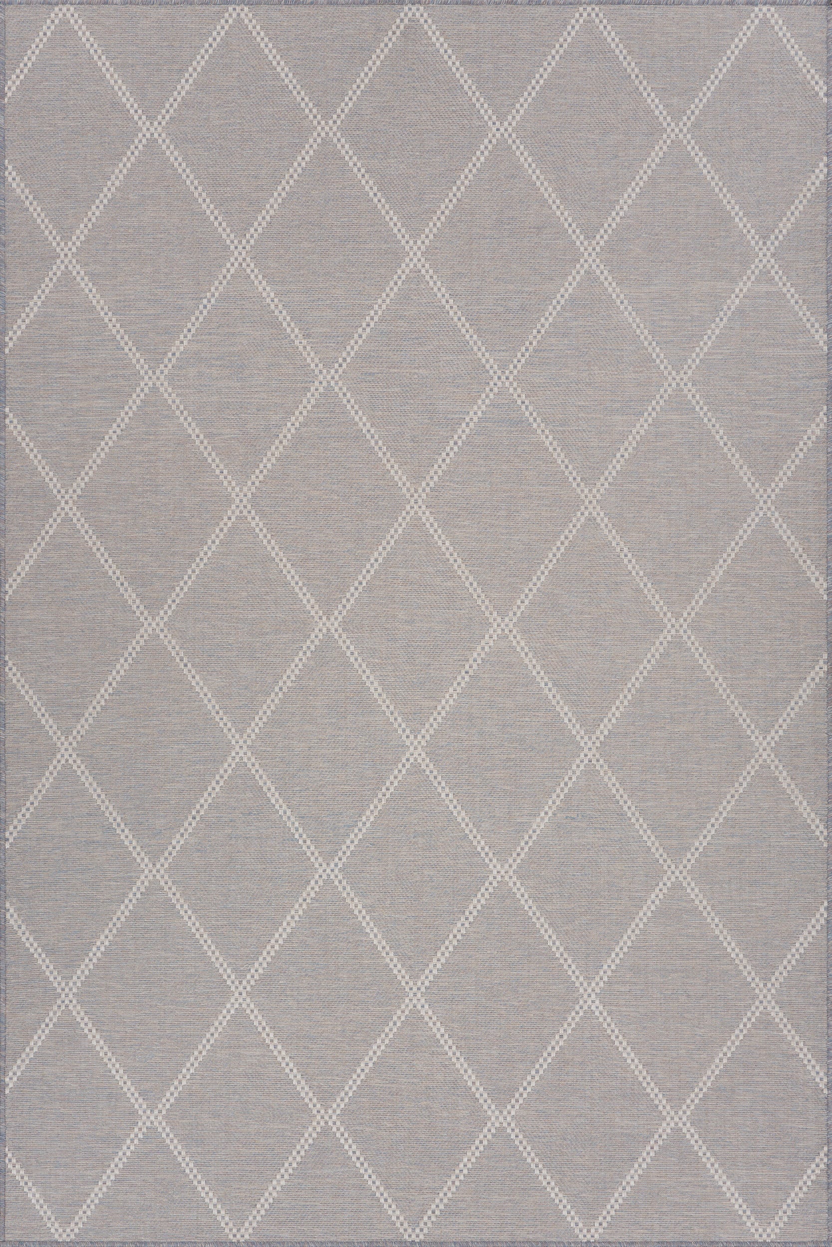 Fresca Modern Diamond Indoor/Outdoor Rug | Grey