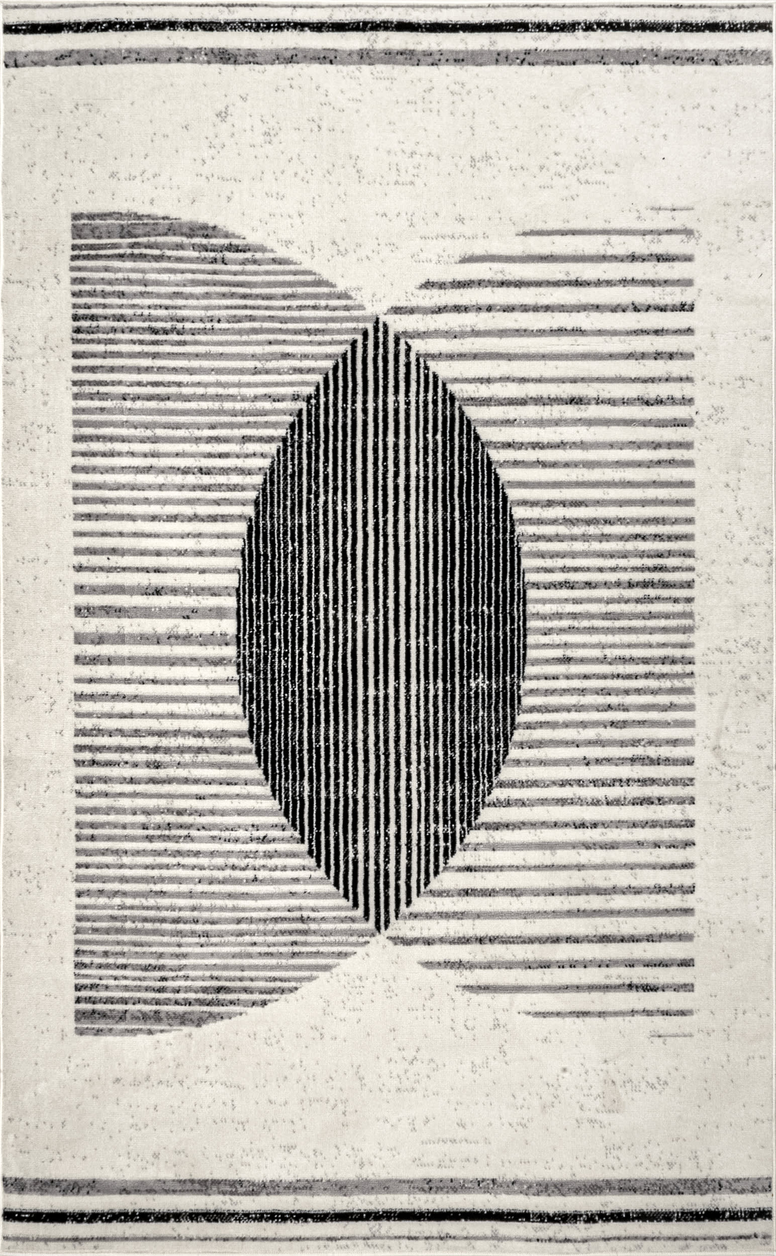 Freya Abstract Eclipse Rug | Grey