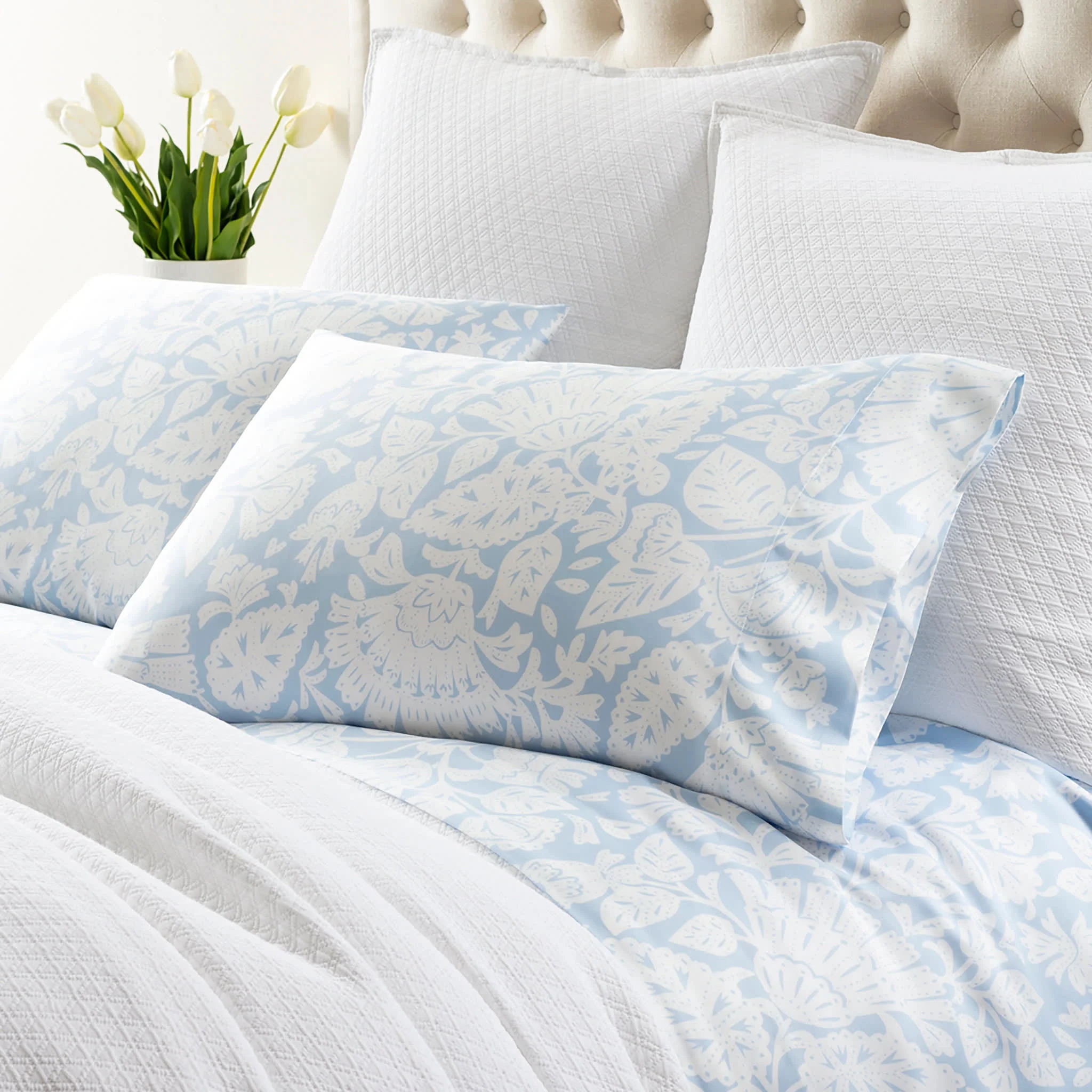 Freya Sheet Set | Soft Blue