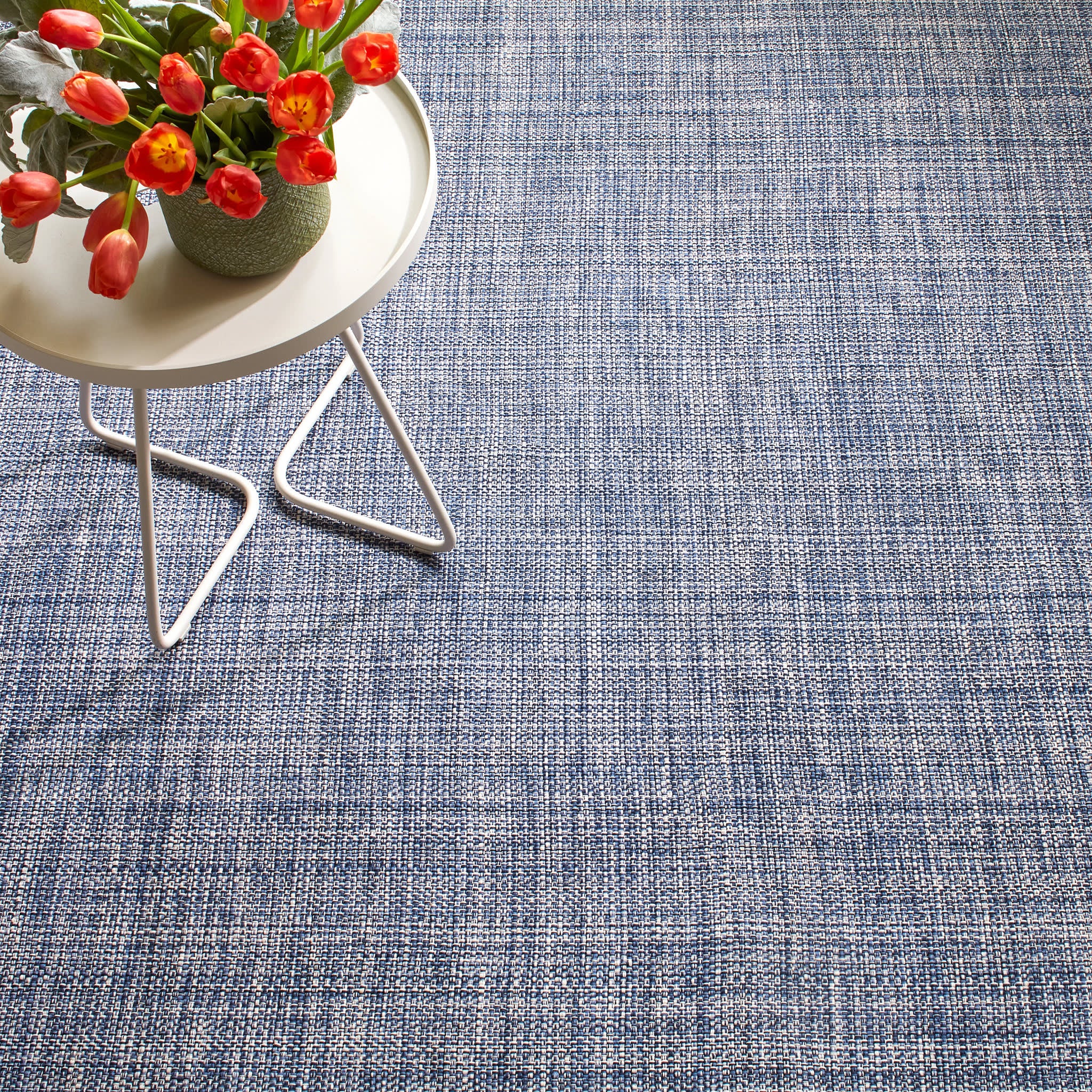 Fusion Handwoven Indoor/Outdoor Custom Rug | Blue - Image 4