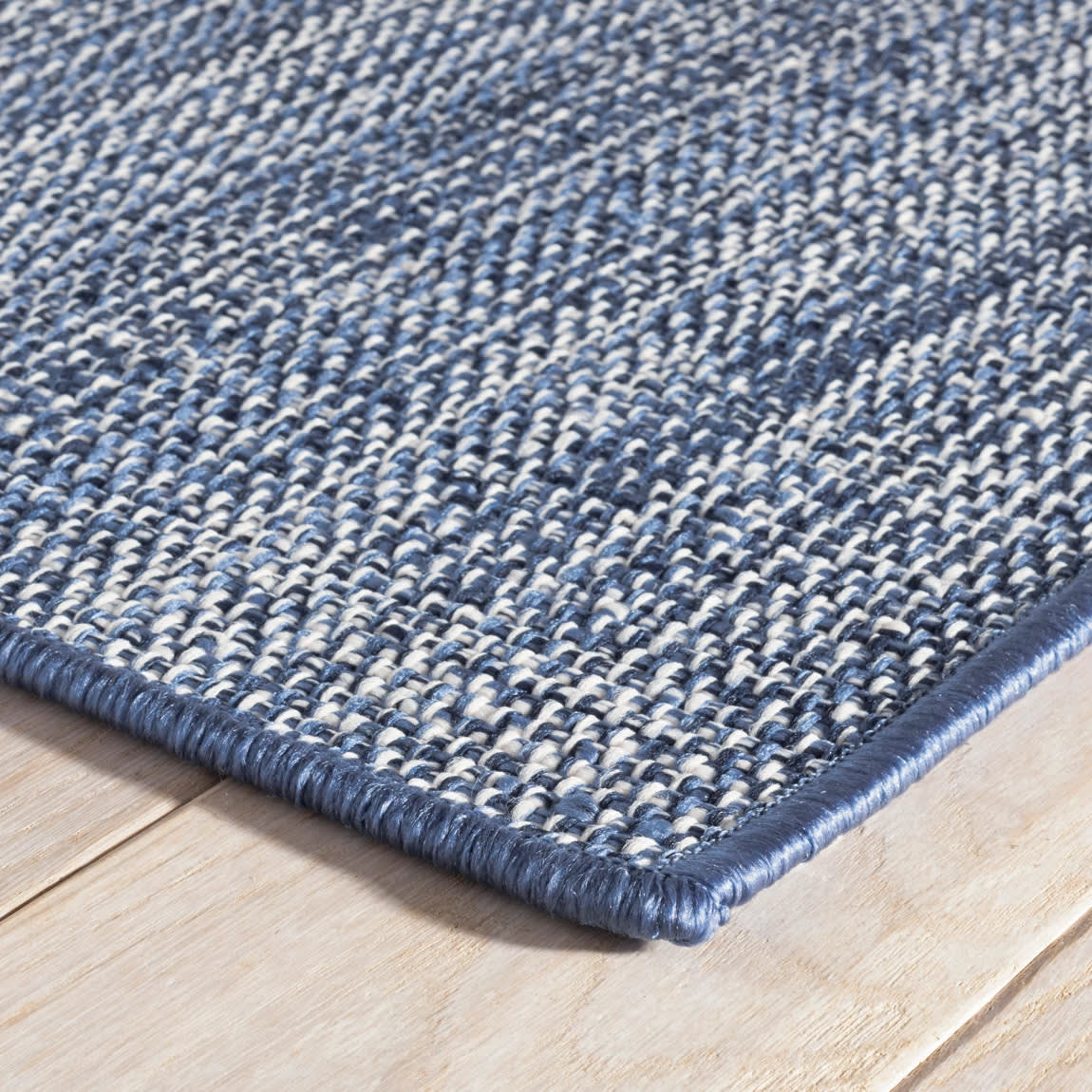 Fusion Handwoven Indoor/Outdoor Custom Rug | Blue - Image 6