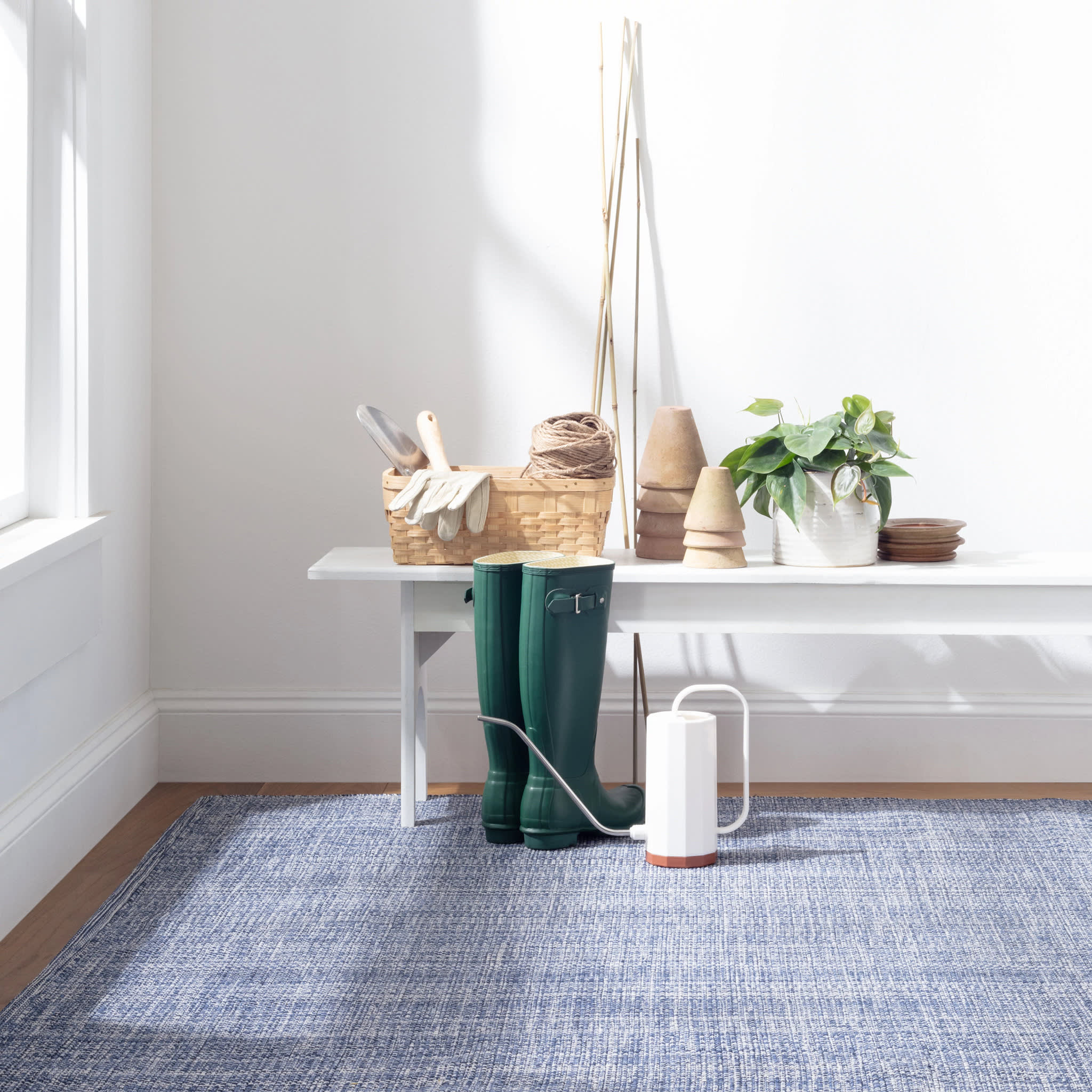 Fusion Handwoven Indoor/Outdoor Rug | Blue - Image 6