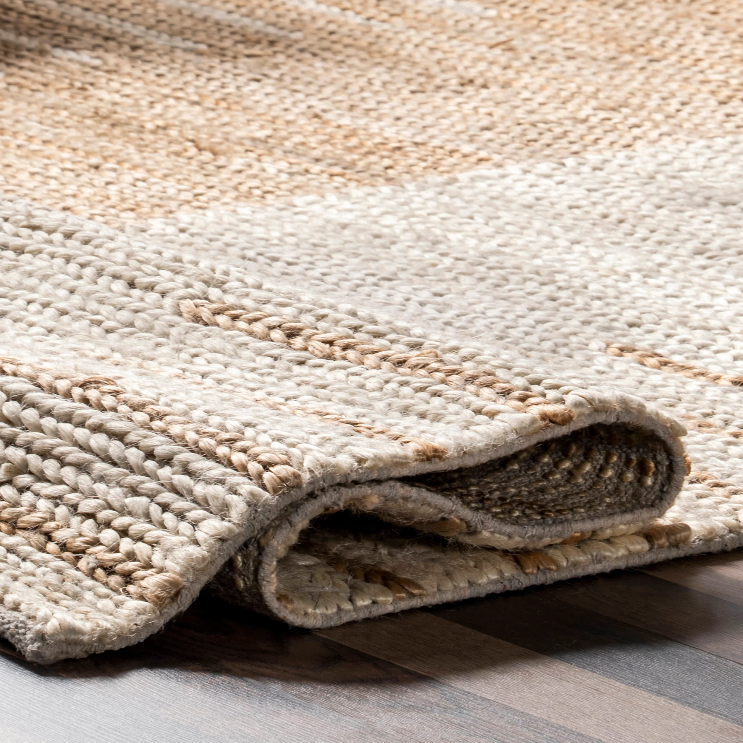 Gabi Woven Ladder Jute Rug | Natural - Image 8
