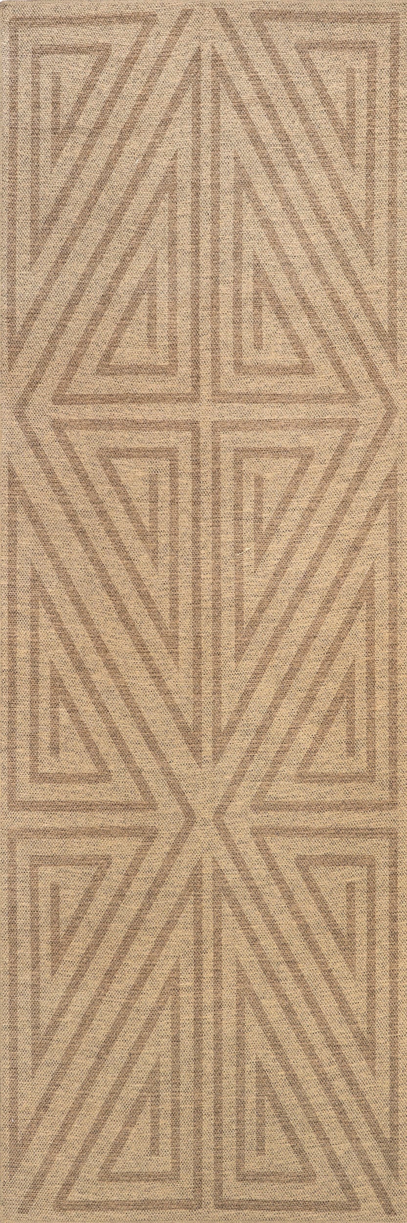 Gabriellia Easy-Jute Washable Maze Rug | Natural