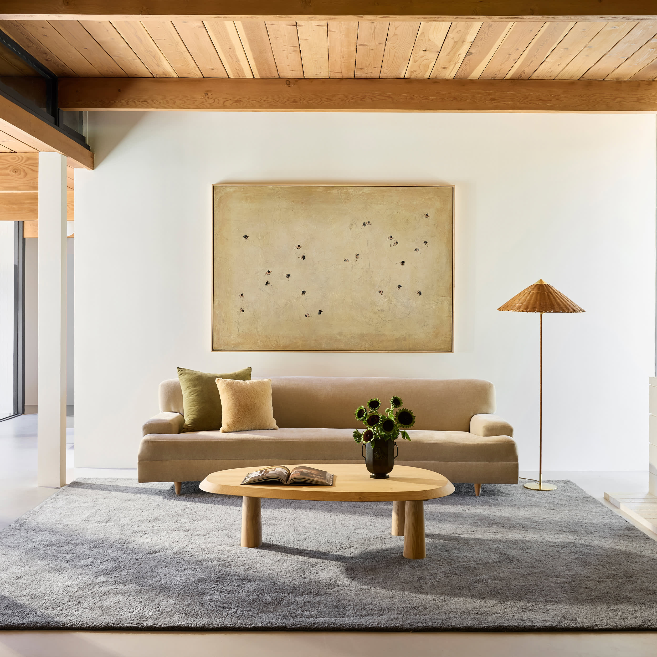 Gaia New Zealand Wool Shag Rug | Dark Grey - Image 2