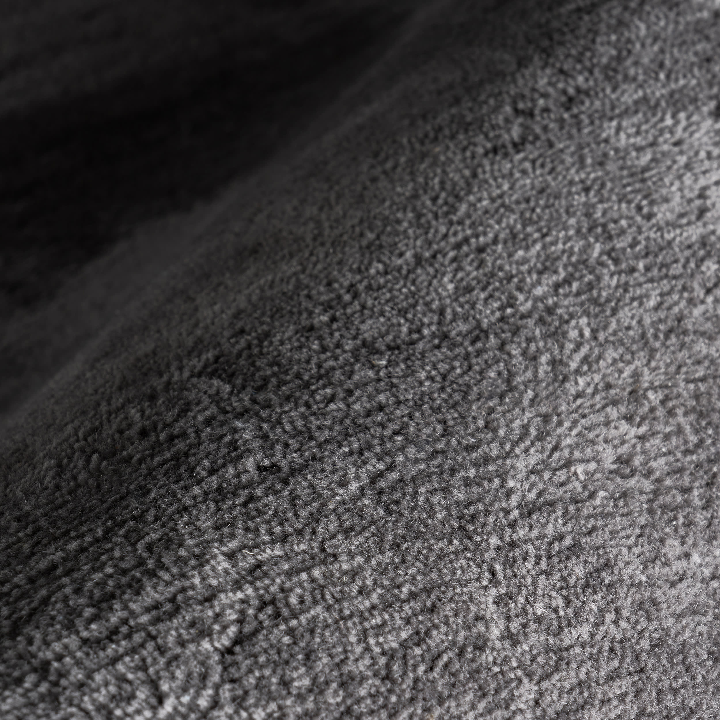 Gaia New Zealand Wool Shag Rug | Dark Grey - Image 3