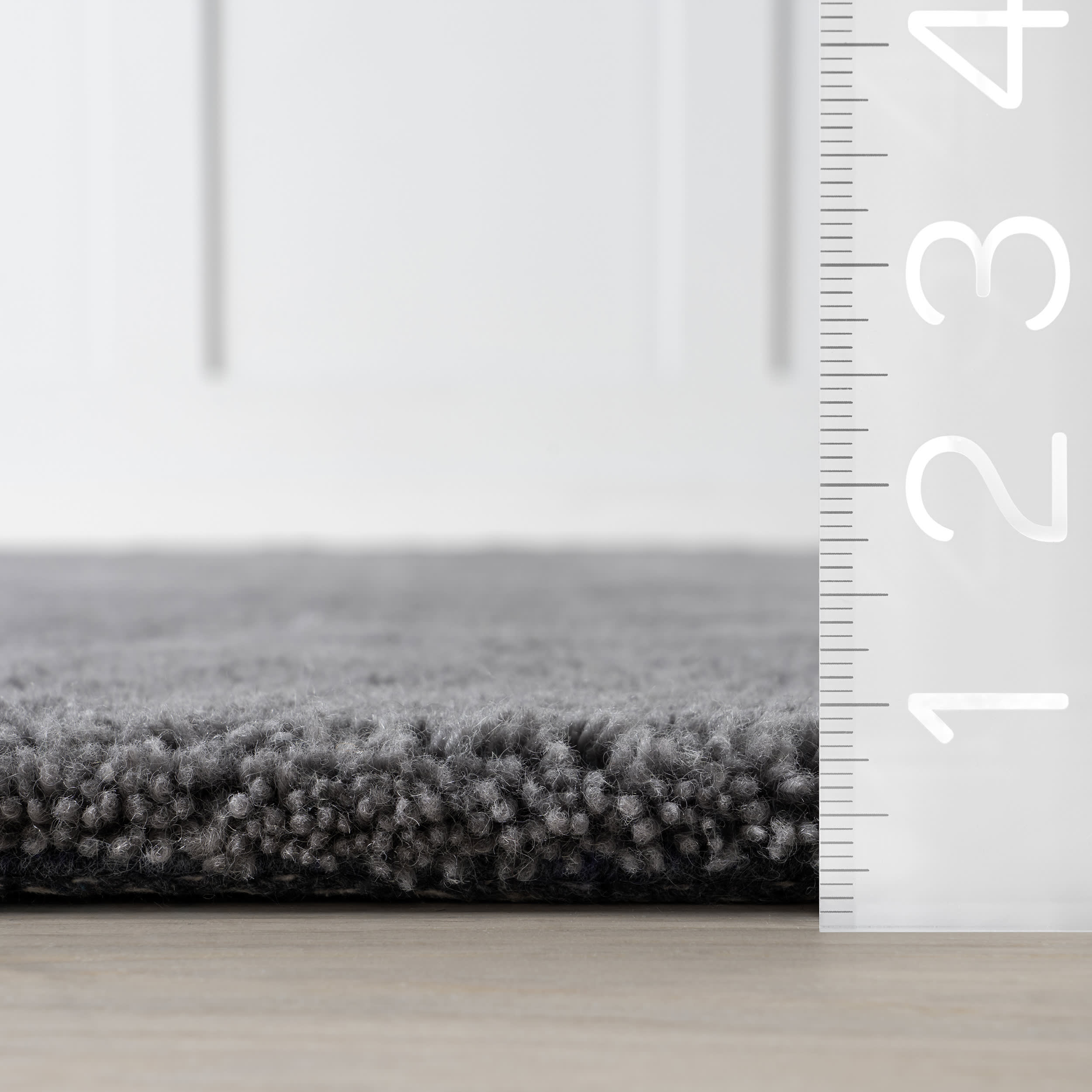Gaia New Zealand Wool Shag Rug | Dark Grey - Image 5