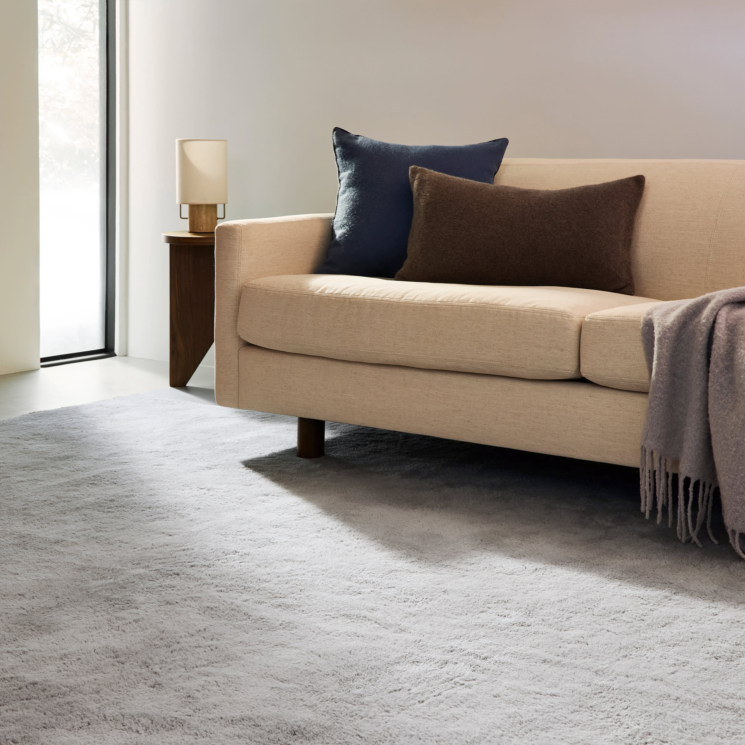 Gaia New Zealand Wool Shag Rug | Grey - Image 2