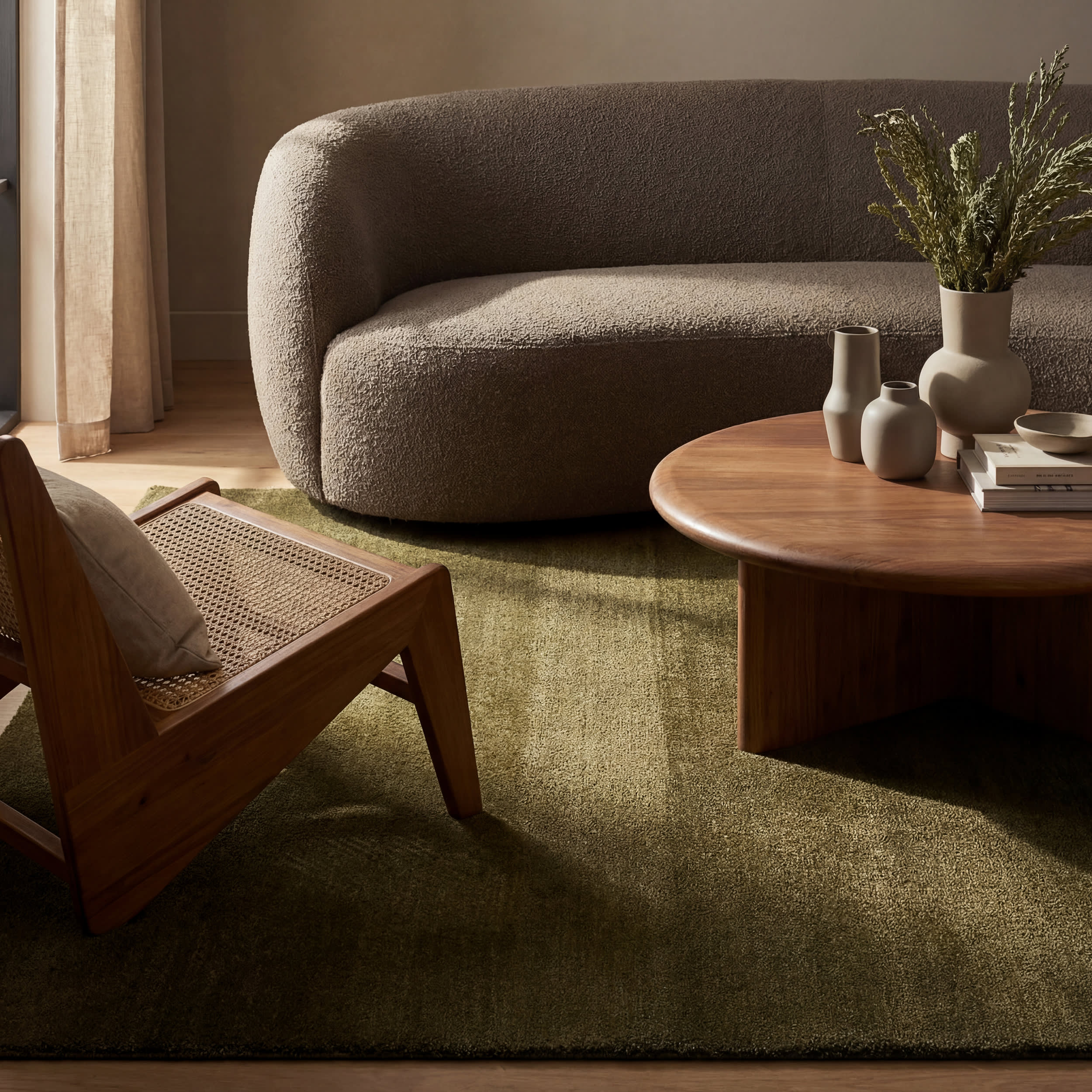 Garania Modern Green Rug | Green - Image 5