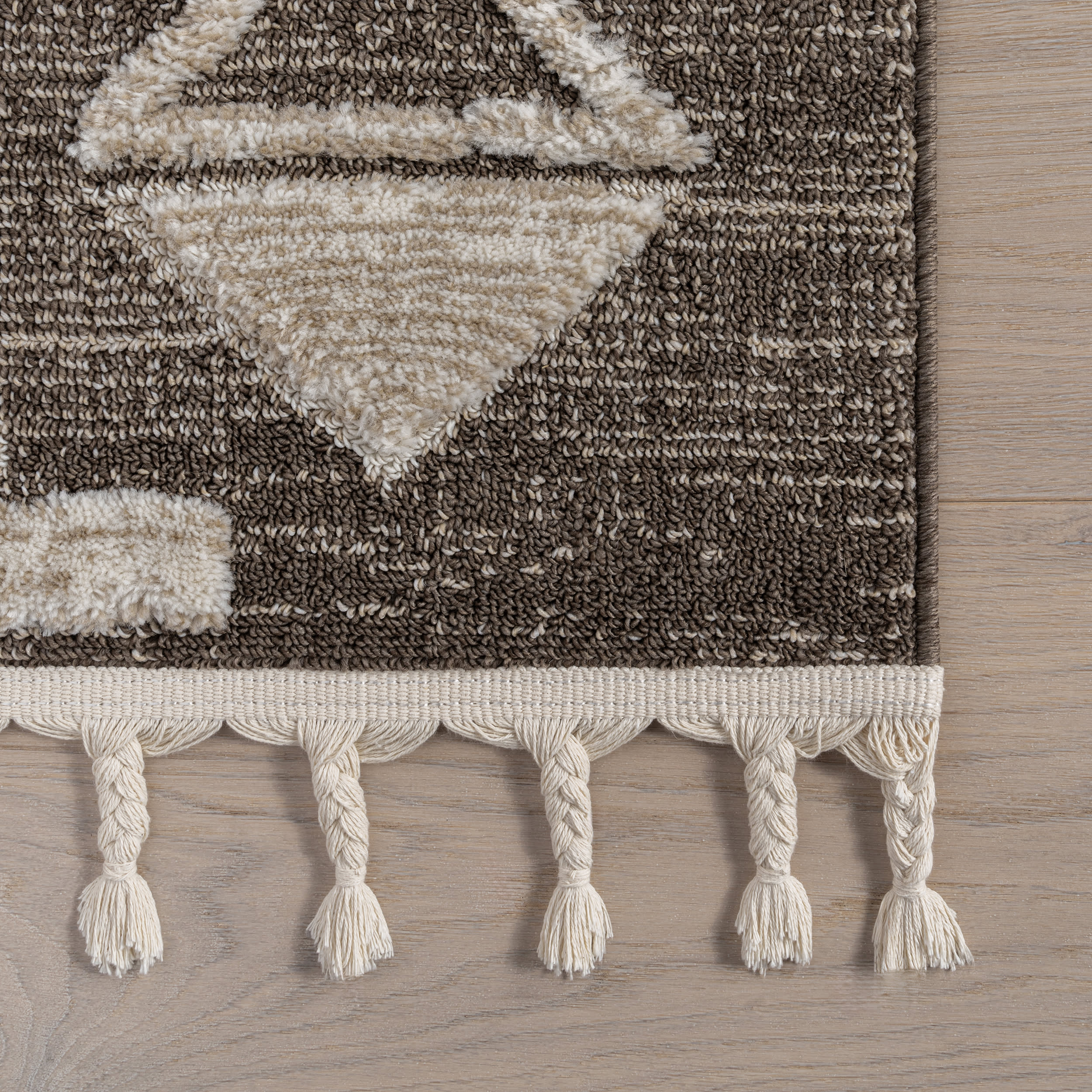 Gatsby Southwestern Tasseled Rug | Brown - Image 4