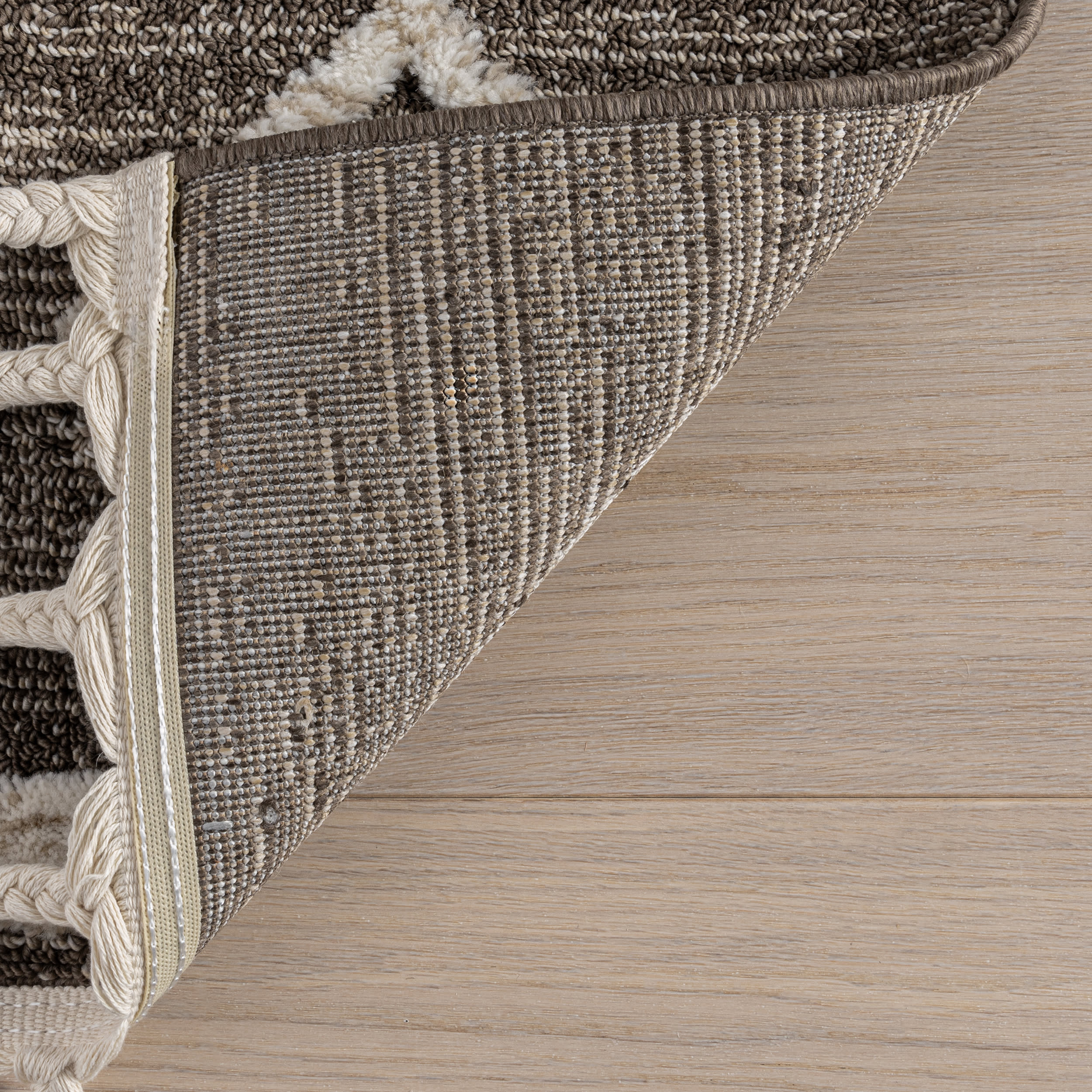 Gatsby Southwestern Tasseled Rug | Brown - Image 6