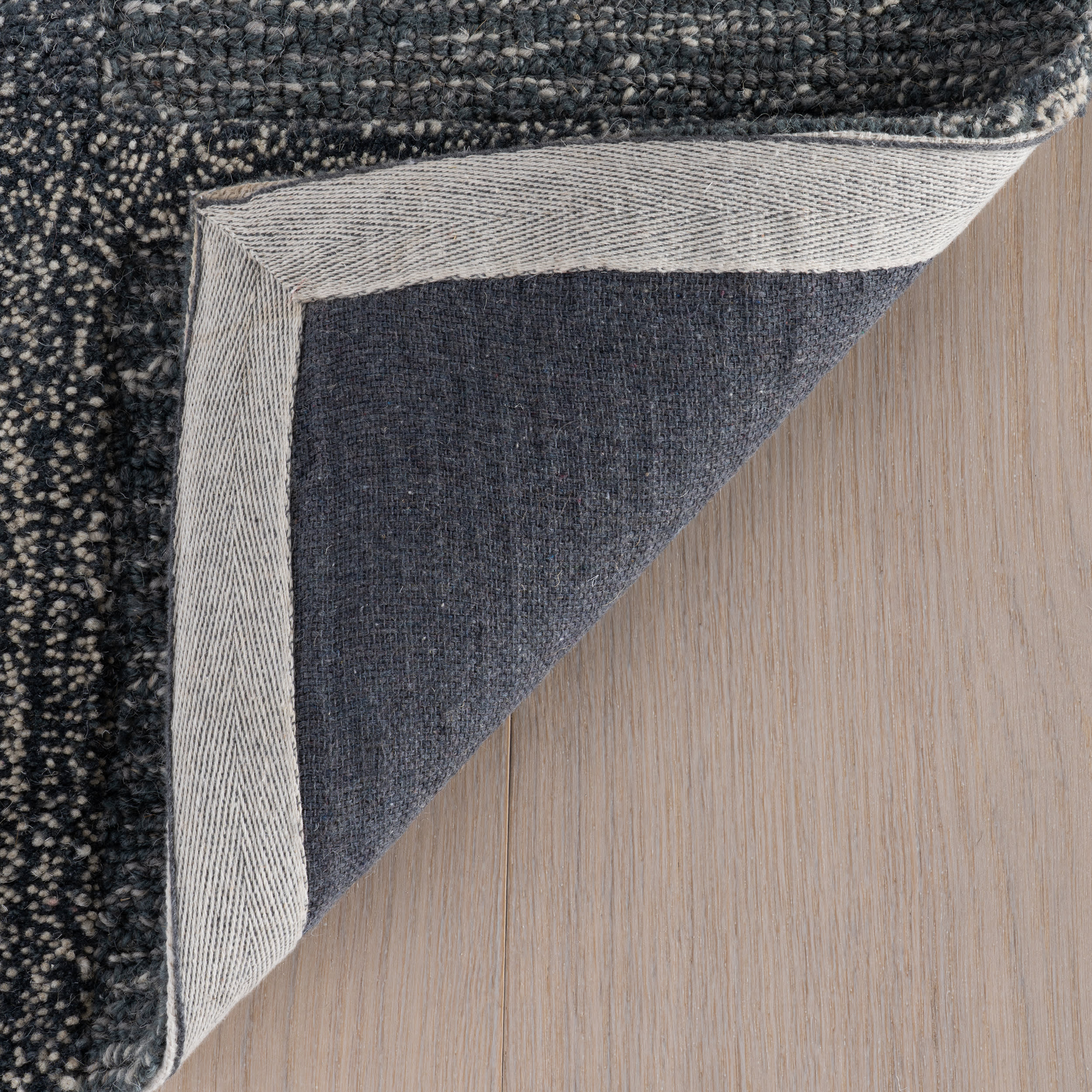 Gea Geometric Bordered Wool Rug | Blue - Image 8
