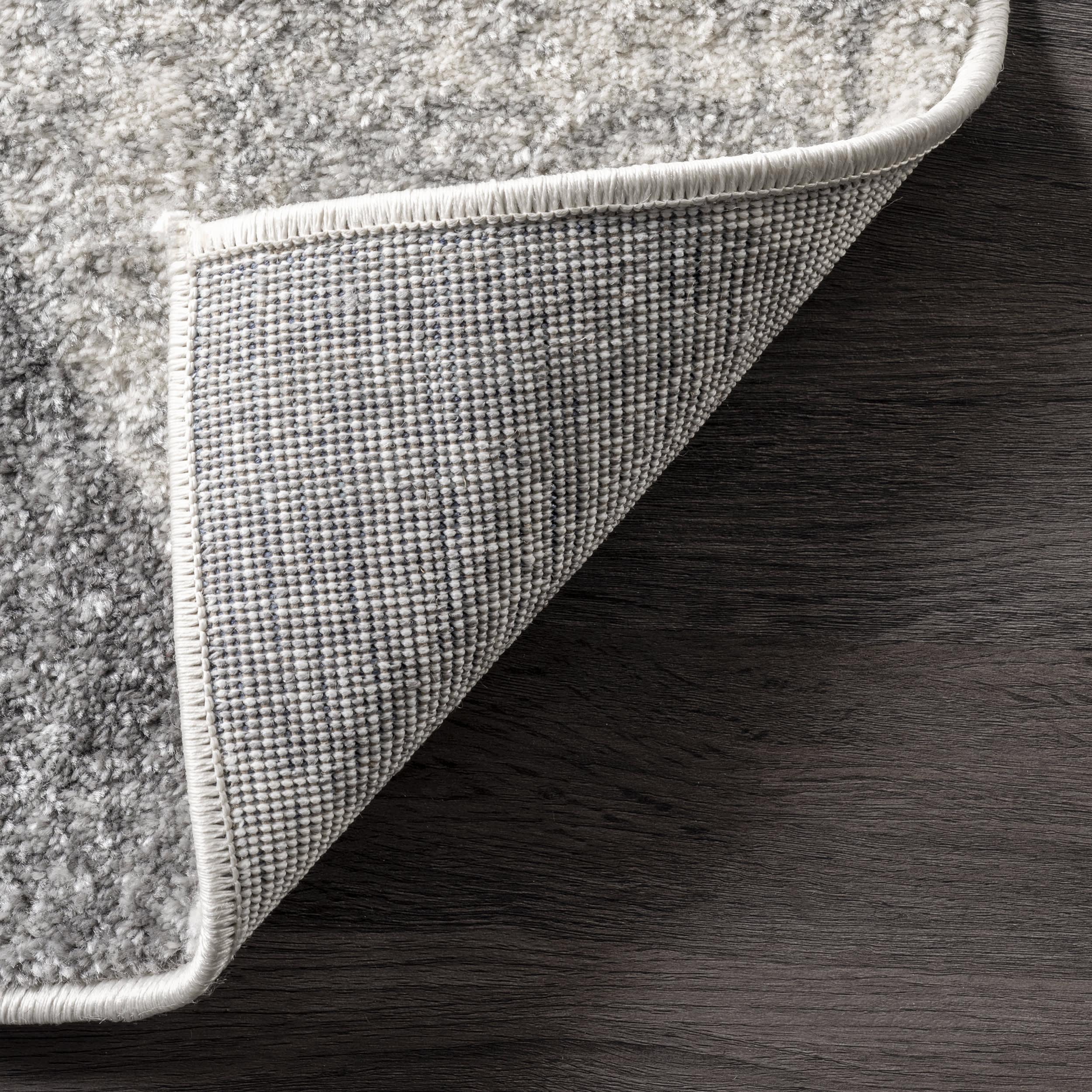 Geometric Banded Rug | Grey - Image 2