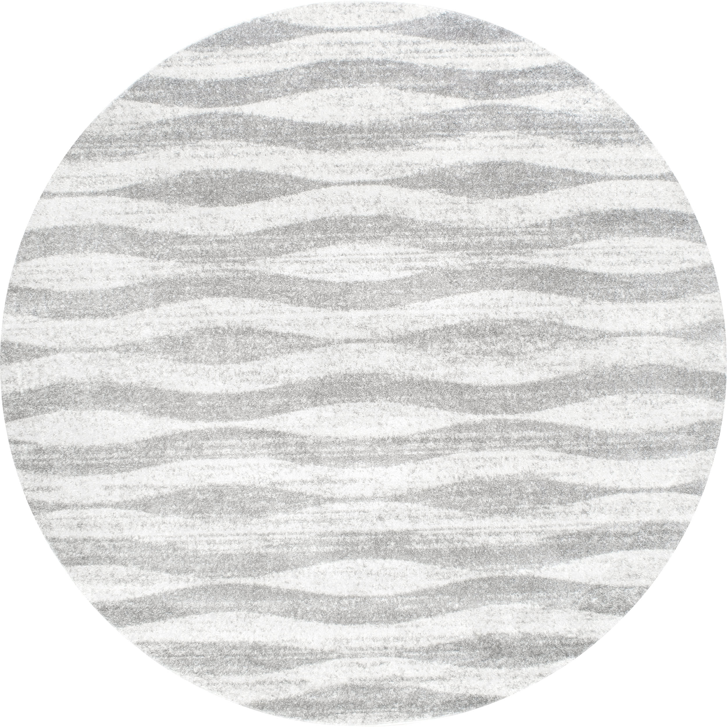 Geometric Waves Rug | Grey