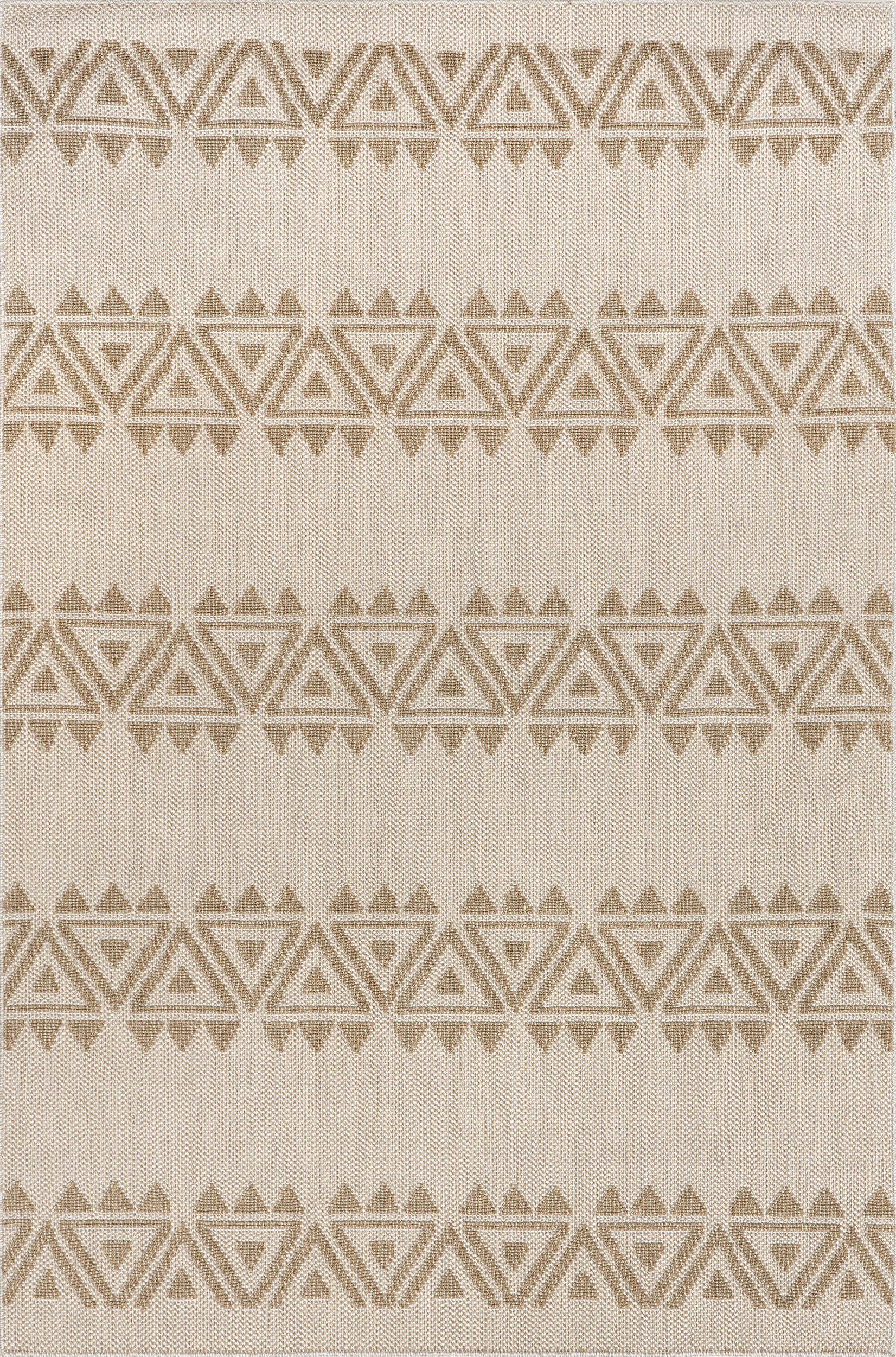 Glenda Indoor/Outdoor Banded Rug | Beige