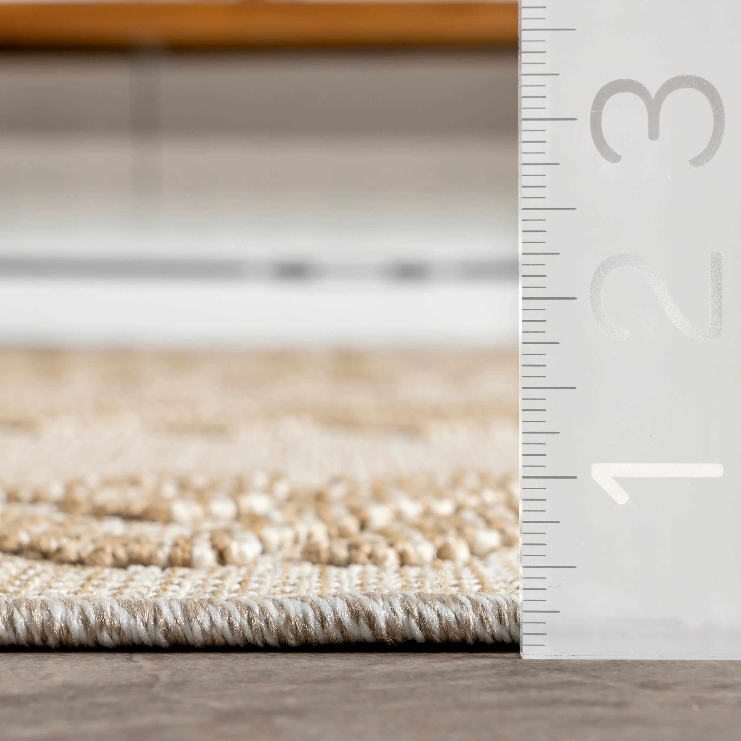 Glenda Indoor/Outdoor Banded Rug | Beige - Image 5