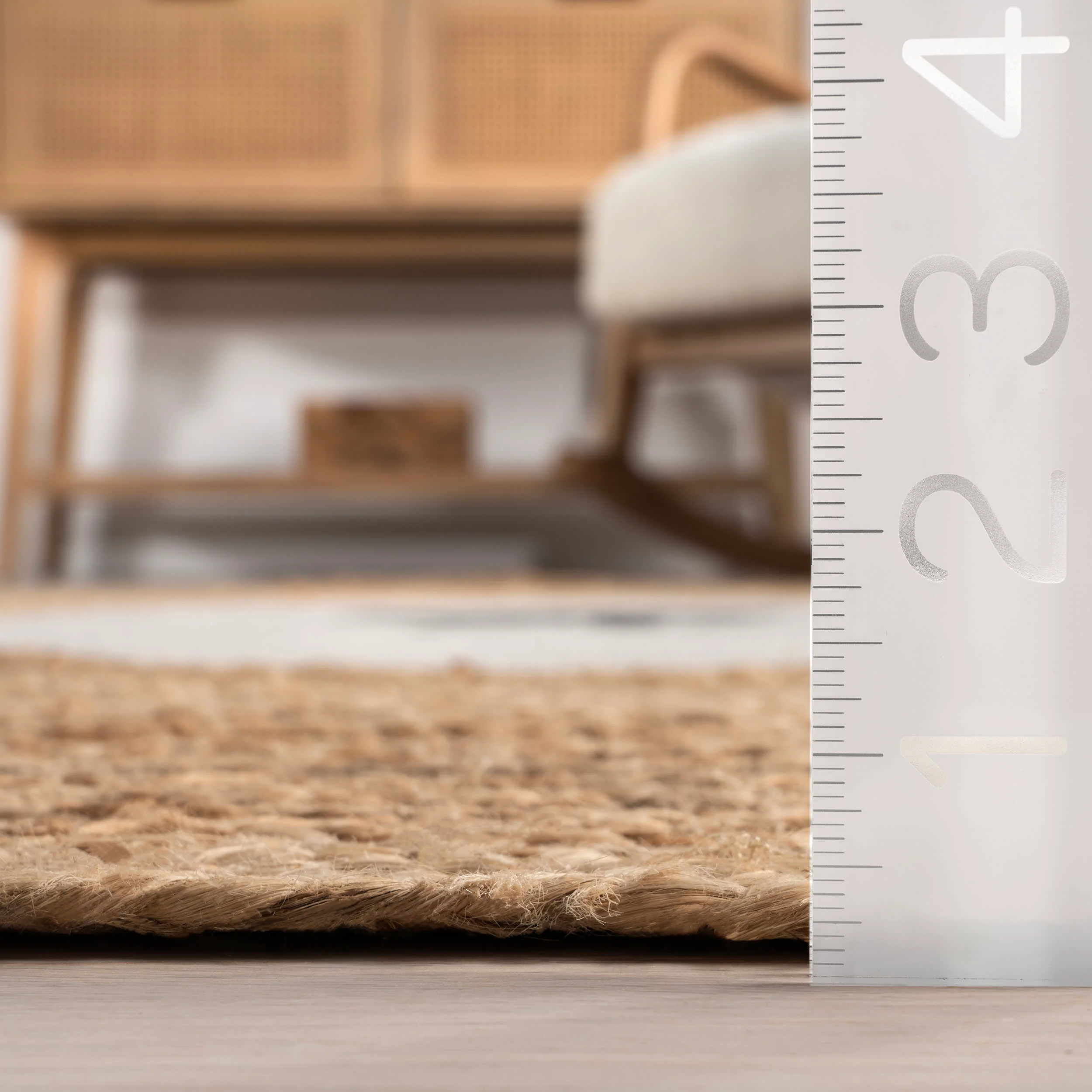 Goldie Bear Handwoven Kids Rug | Natural - Image 4
