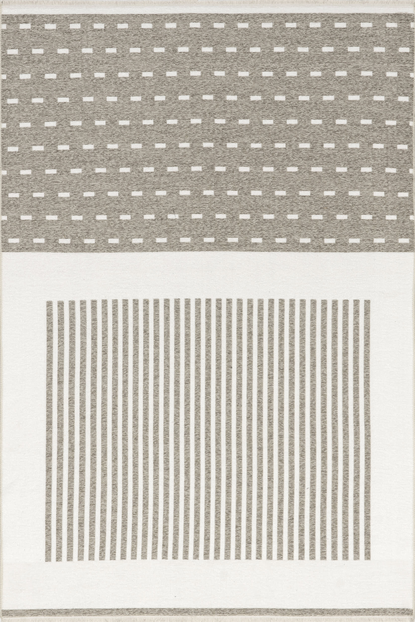 Gracia Geometric Reversible Washable Rug | Beige