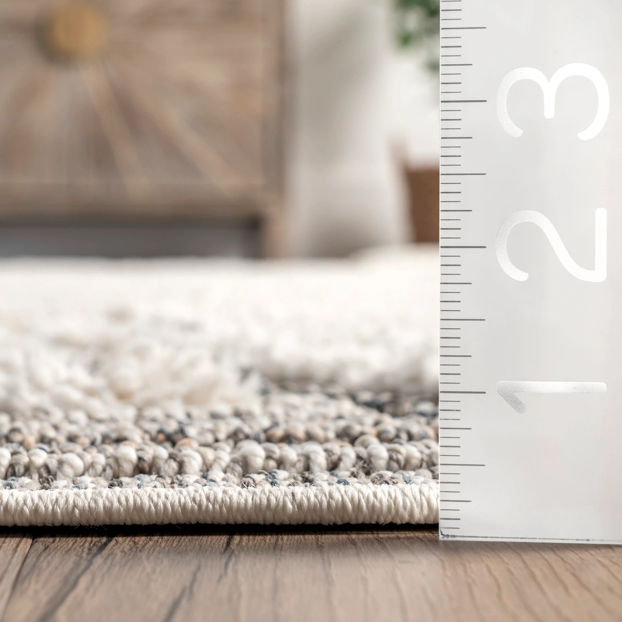 Gracy Textured Geometric Rug | Grey - Image 5