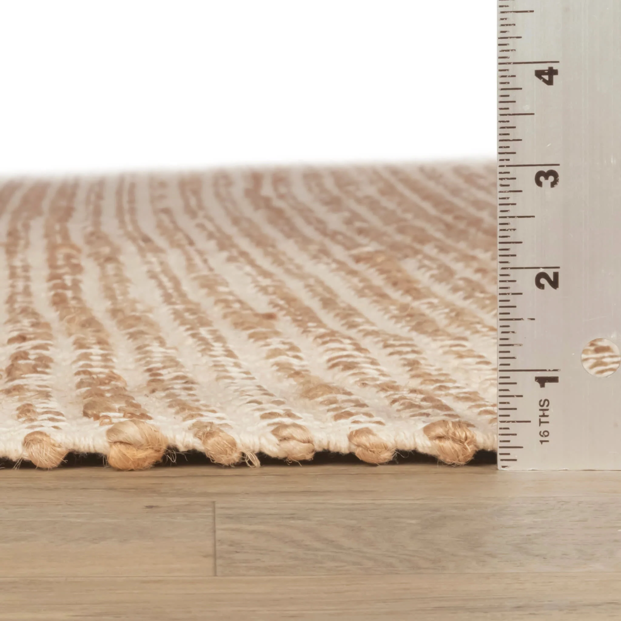Gravel Handwoven Jute Rug | Ivory/Natural - Image 4