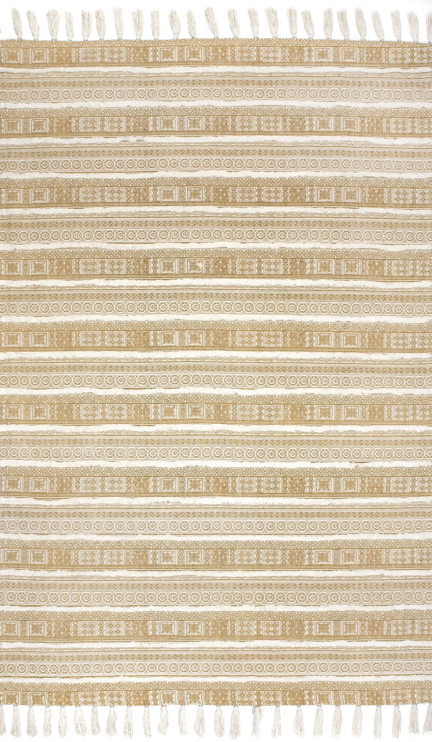 Greek Frieze Stripes Rug | Beige