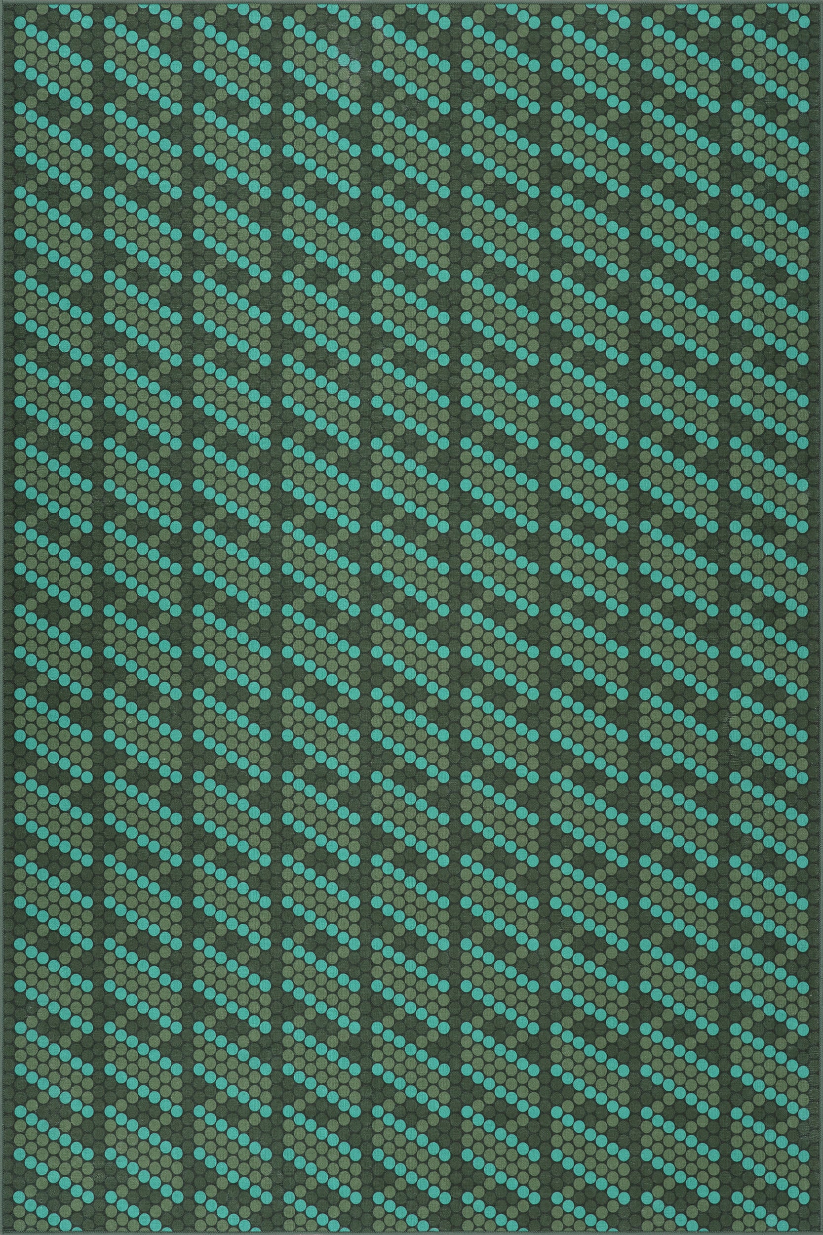 Green Groove Striped Washable Rug by Society6 | Green