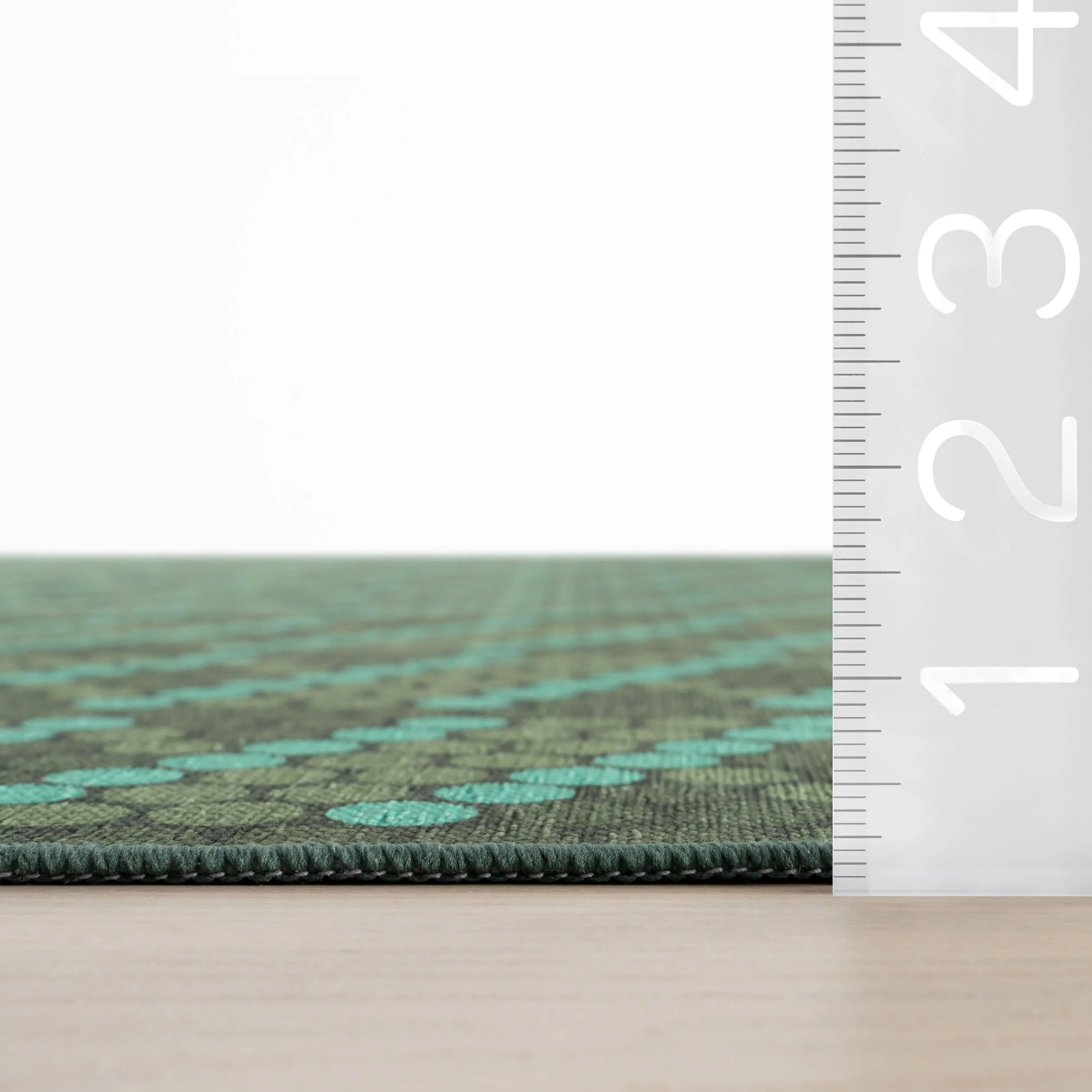 Green Groove Striped Washable Rug by Society6 | Green - Image 6