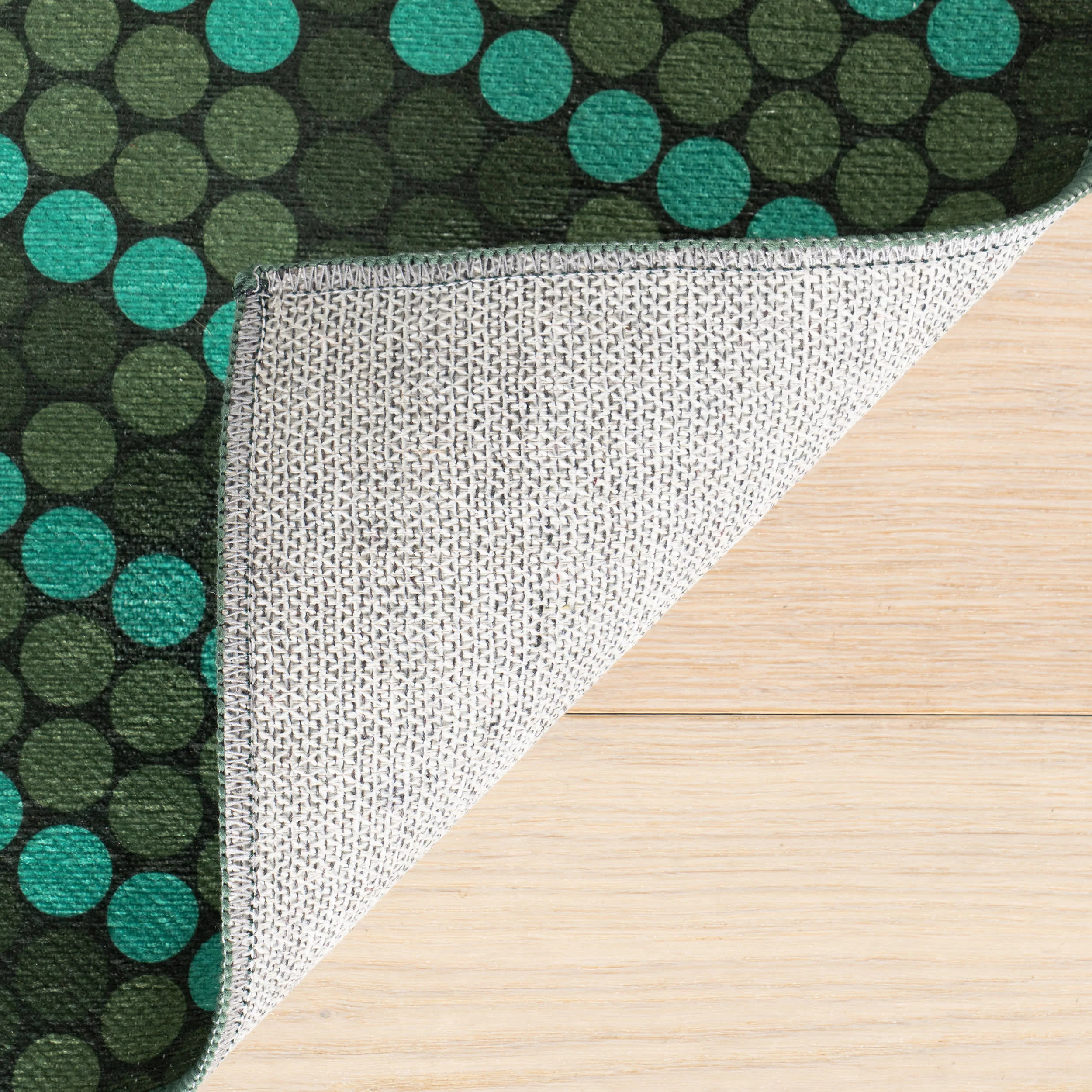 Green Groove Striped Washable Rug by Society6 | Green - Image 8