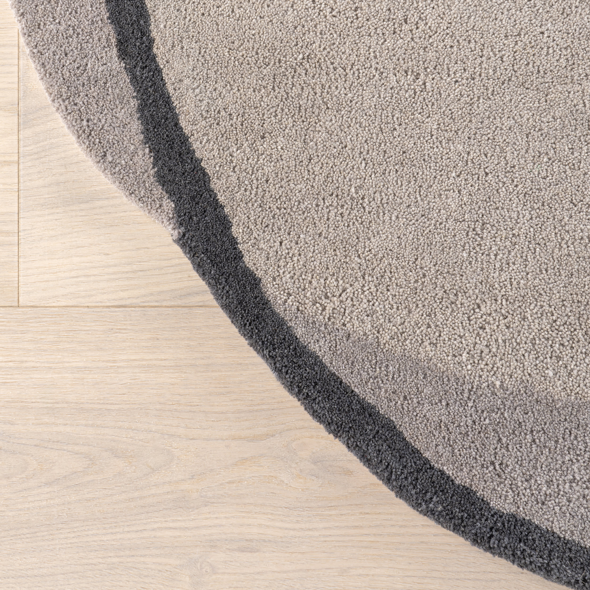 Greenwich Abstract Wool Rug | Grey - Image 4