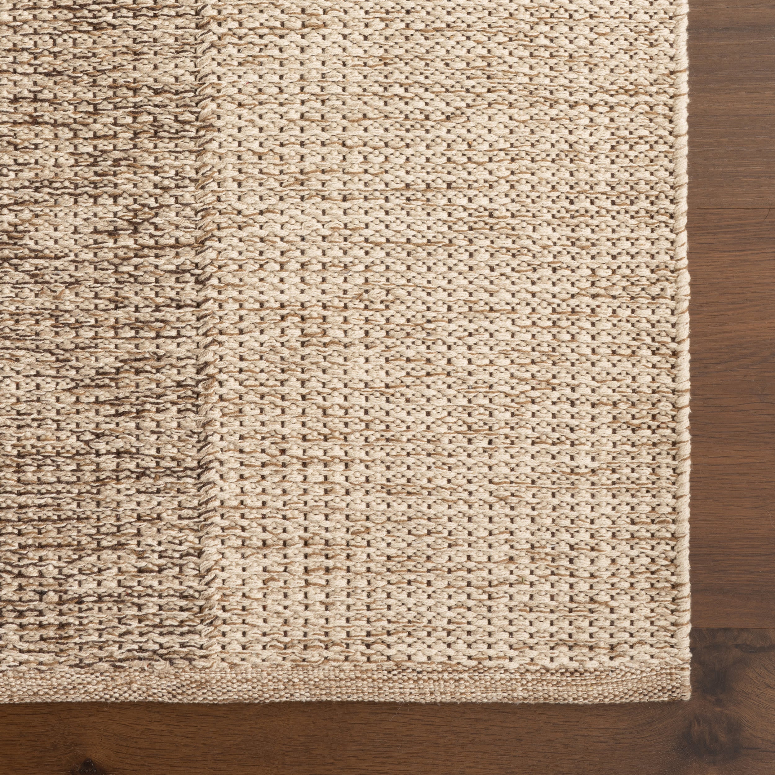 Greer Checkered Rug | Beige - Image 4