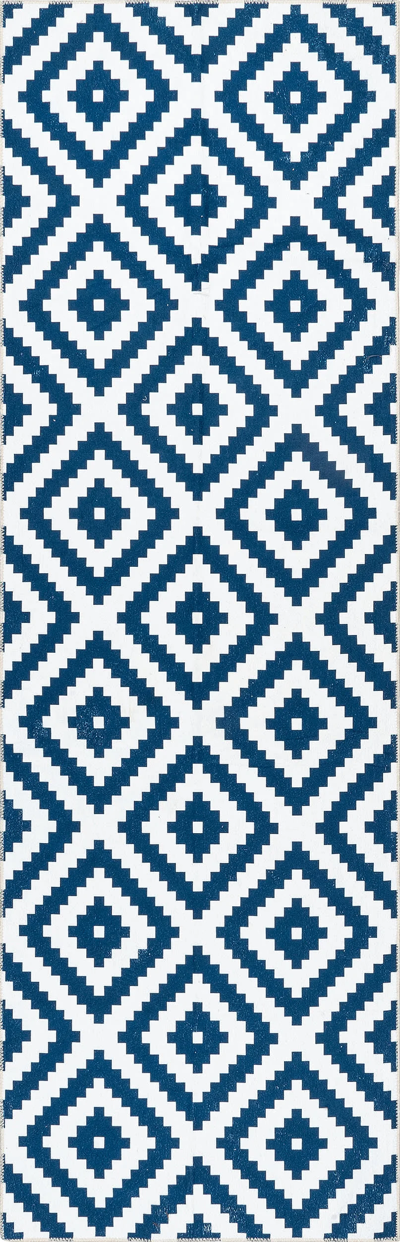 Greta Scandinavia Diamond Washable Rug | Blue
