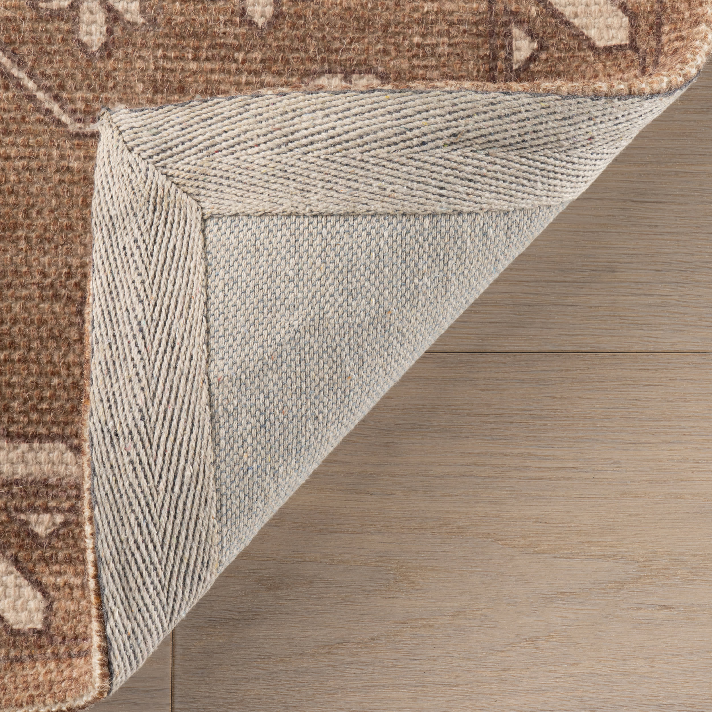Gretel Wool and Cotton Rug | Light Brown - Image 6