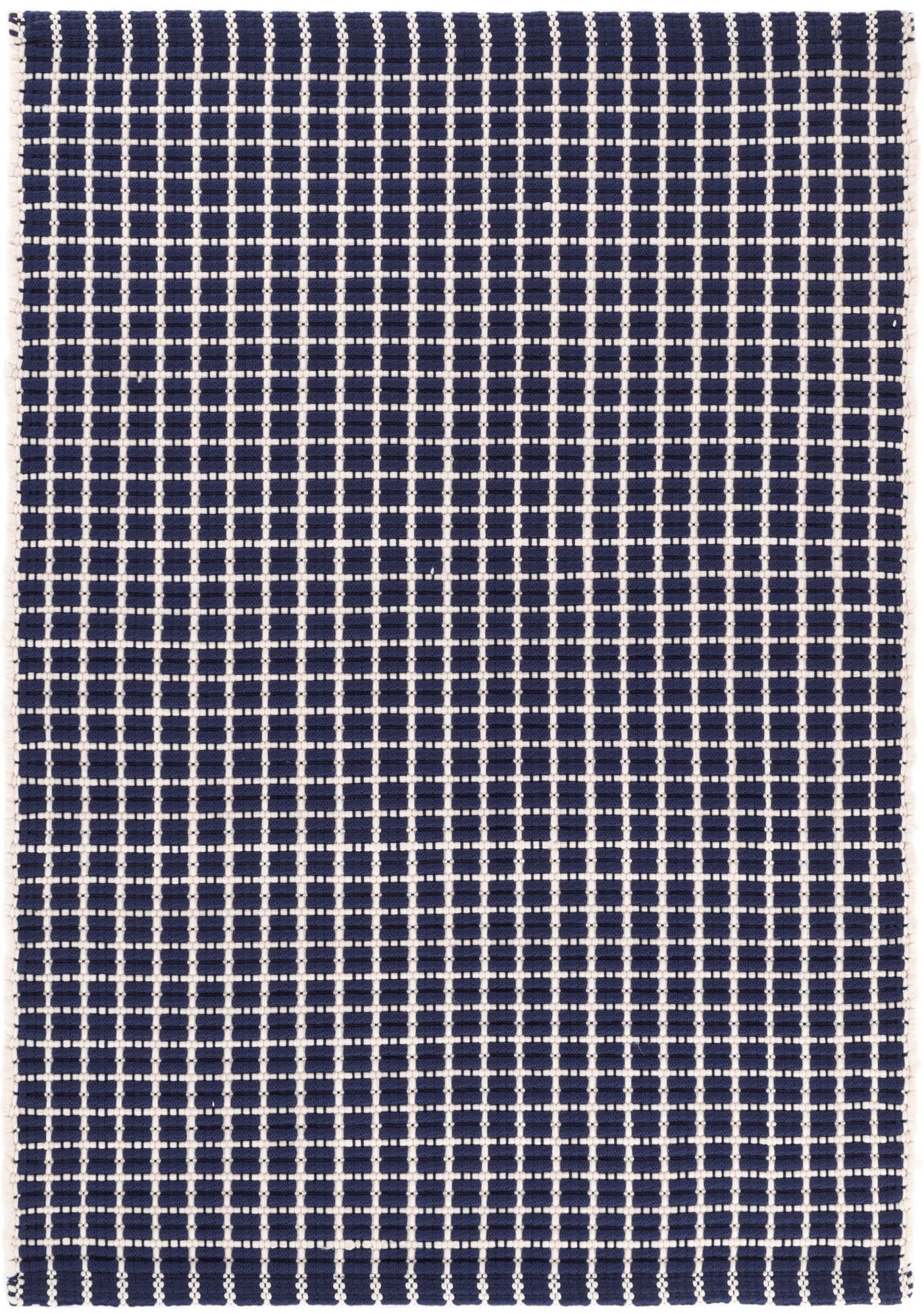 Gridiron Handwoven Indoor/Outdoor Rug | Navy