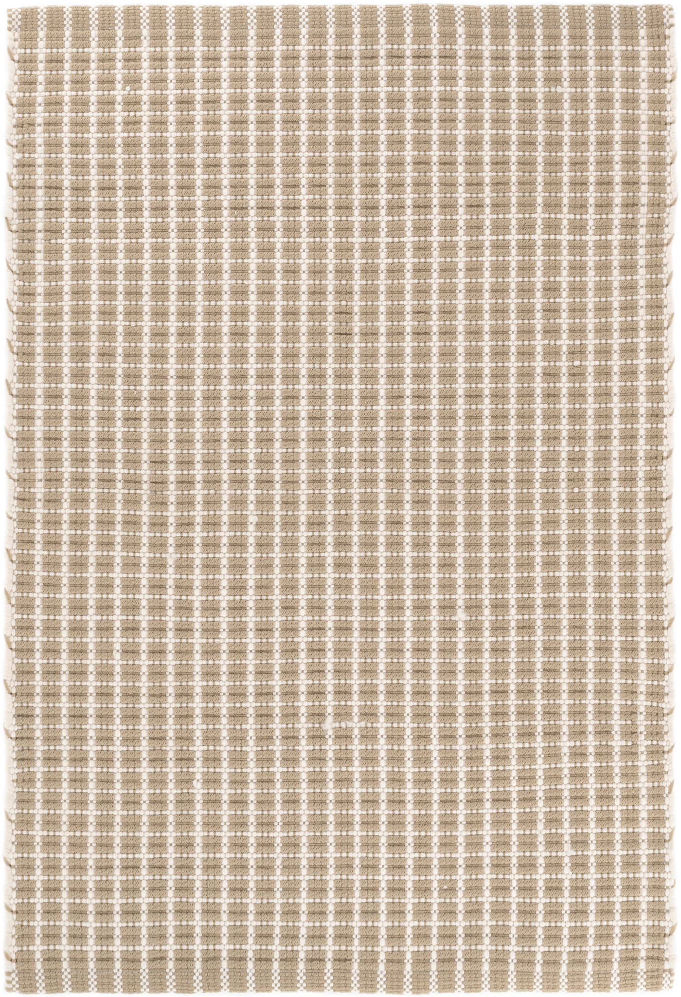 Gridiron Handwoven Indoor/Outdoor Rug | Wheat