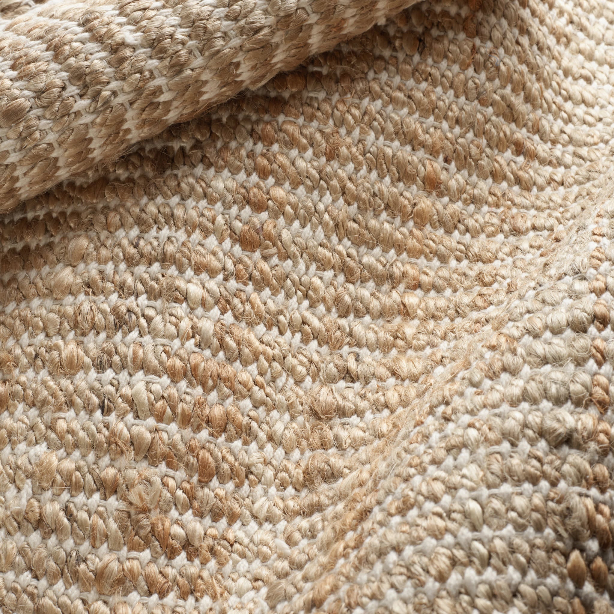 Gridwork Handwoven Jute Rug | Ivory - Image 7