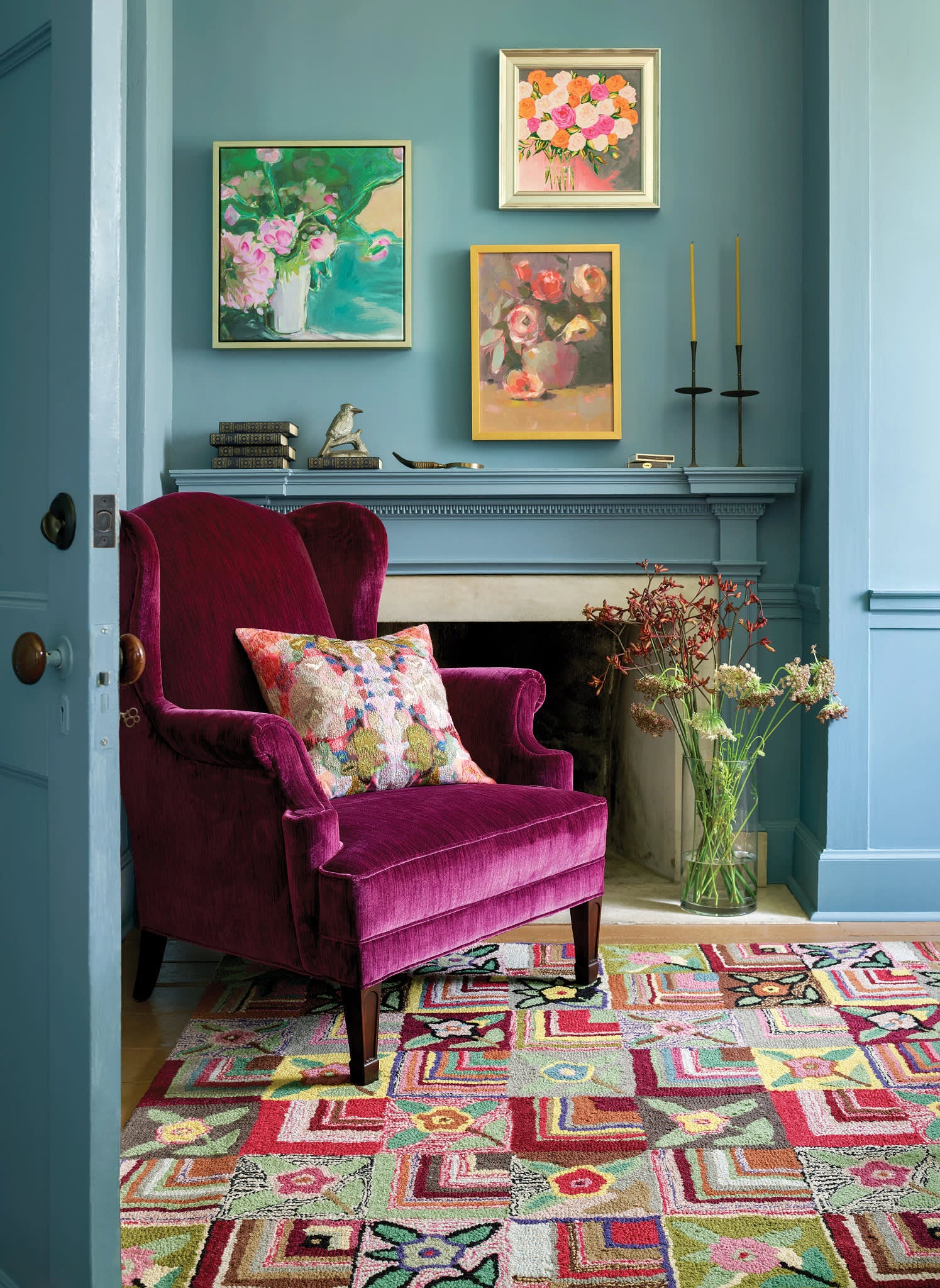 Gypsy Rose Hand Hooked Wool Rug | Multi - Image 3
