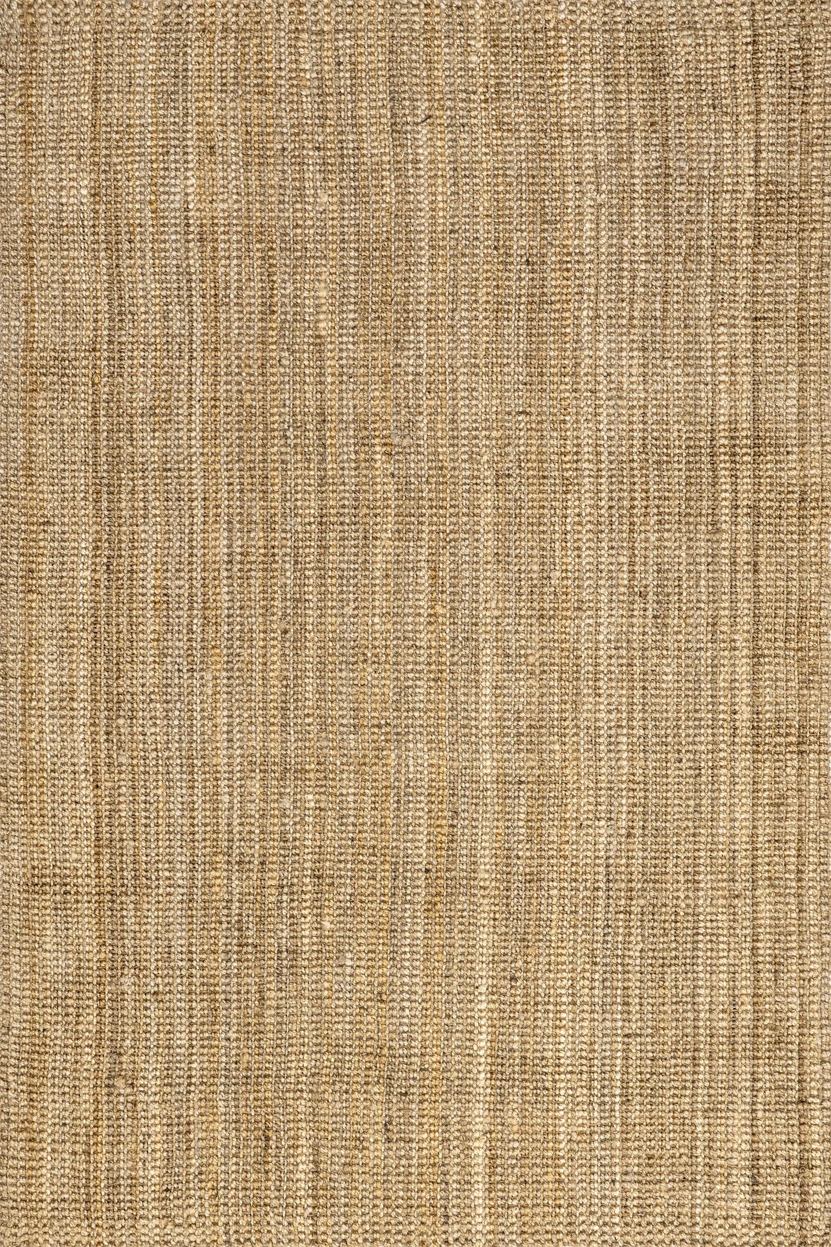 Handwoven Jute Ribbed Solid Rug | Natural