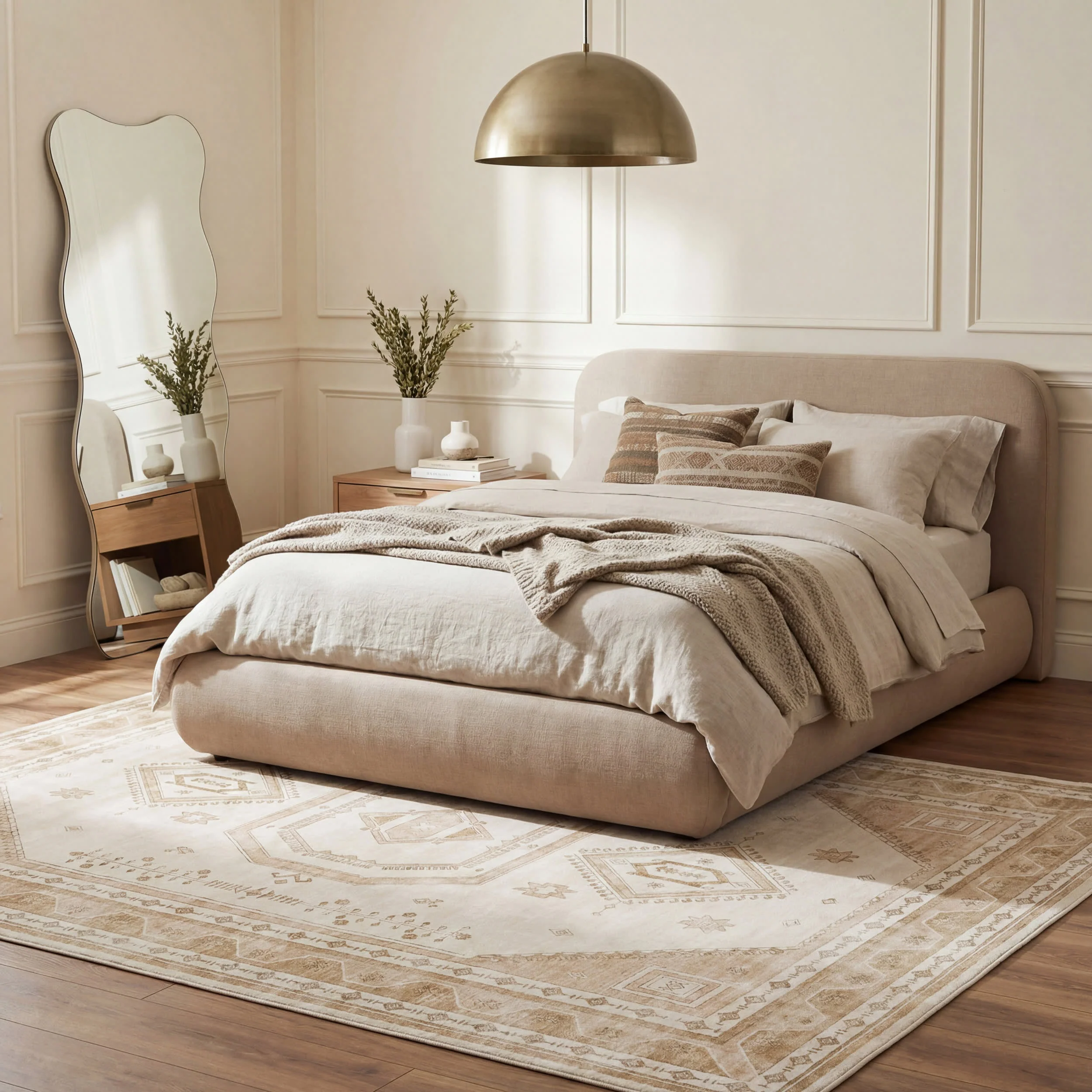 Hanice Oriental and Persian Washable Rug | Natural - Image 10