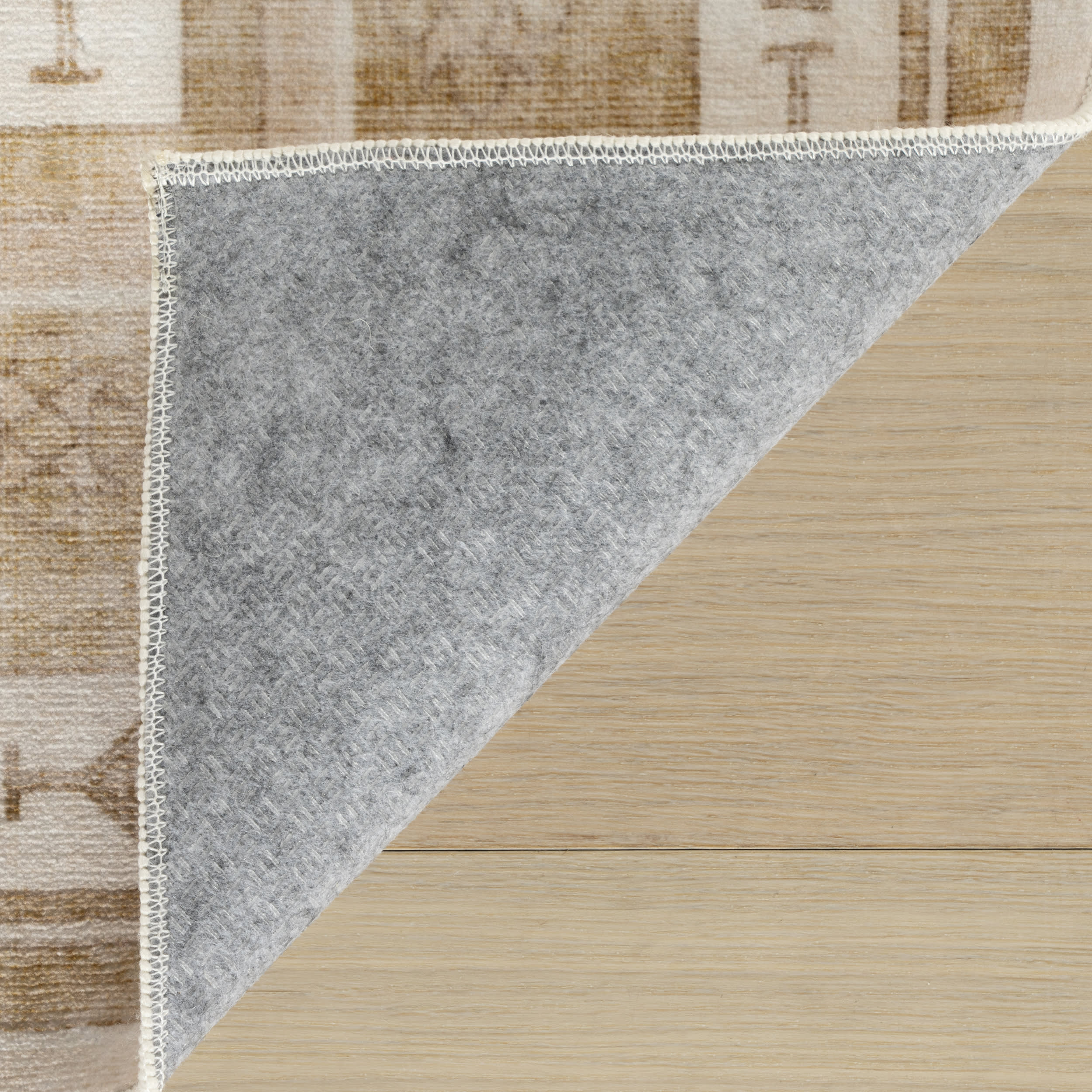 Hanice Oriental and Persian Washable Rug | Natural - Image 8