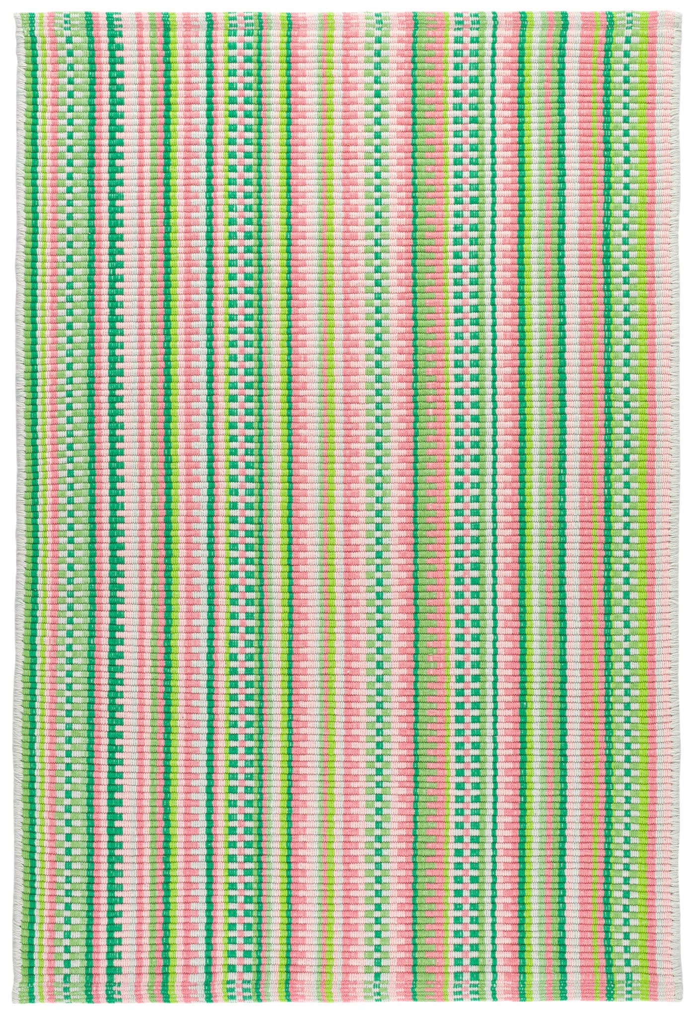 Hannah Handwoven Cotton Rug | Watermelon