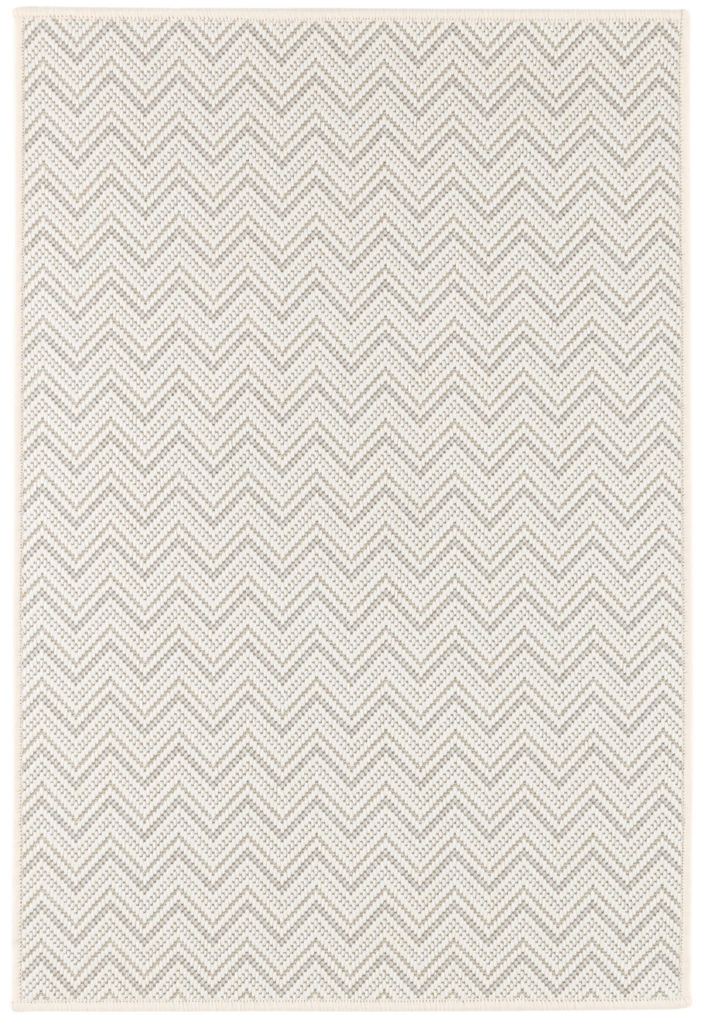 Happy Chevron Woven Indoor/Outdoor Custom Rug | Platinum