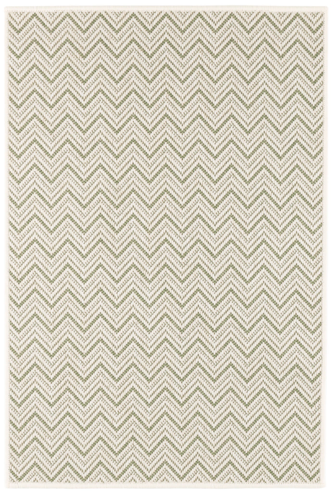 Happy Chevron Woven Indoor/Outdoor Custom Rug | Sage