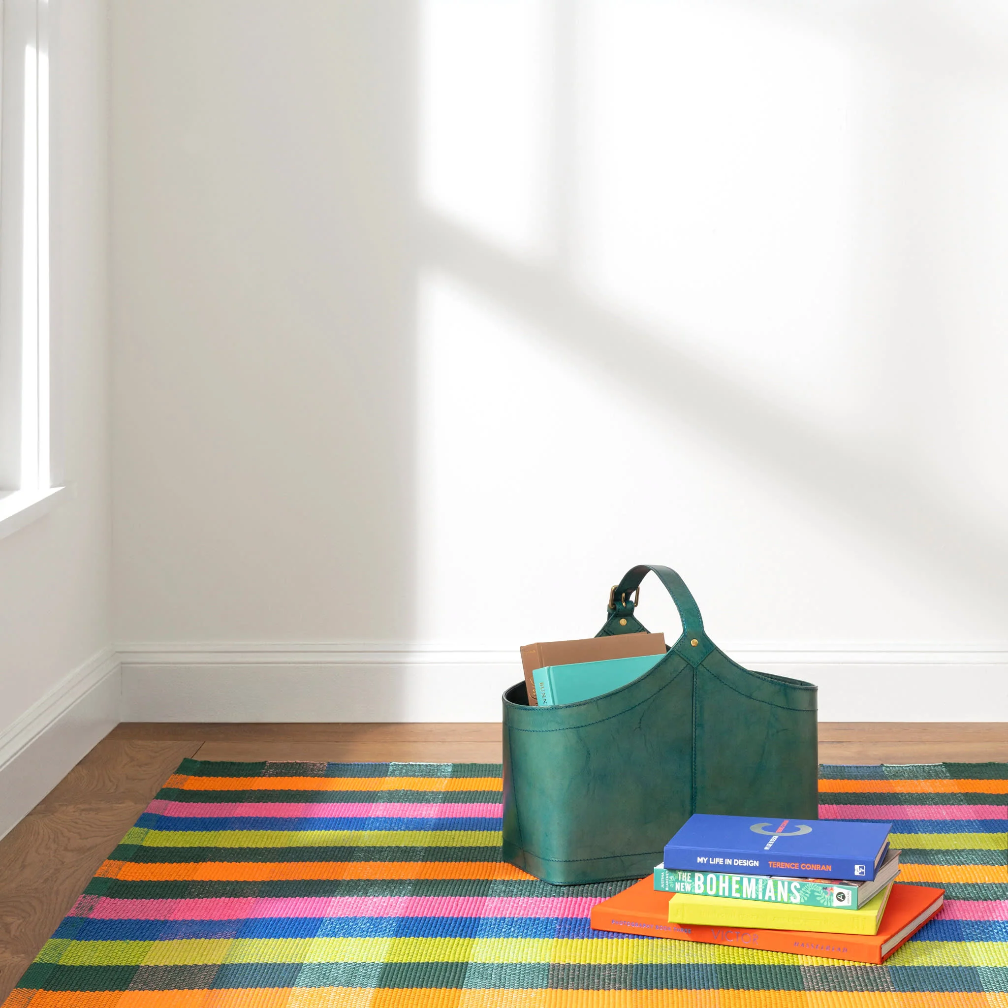 Happy Plaid Handwoven Indoor/Outdoor Rug | Multi - Image 5