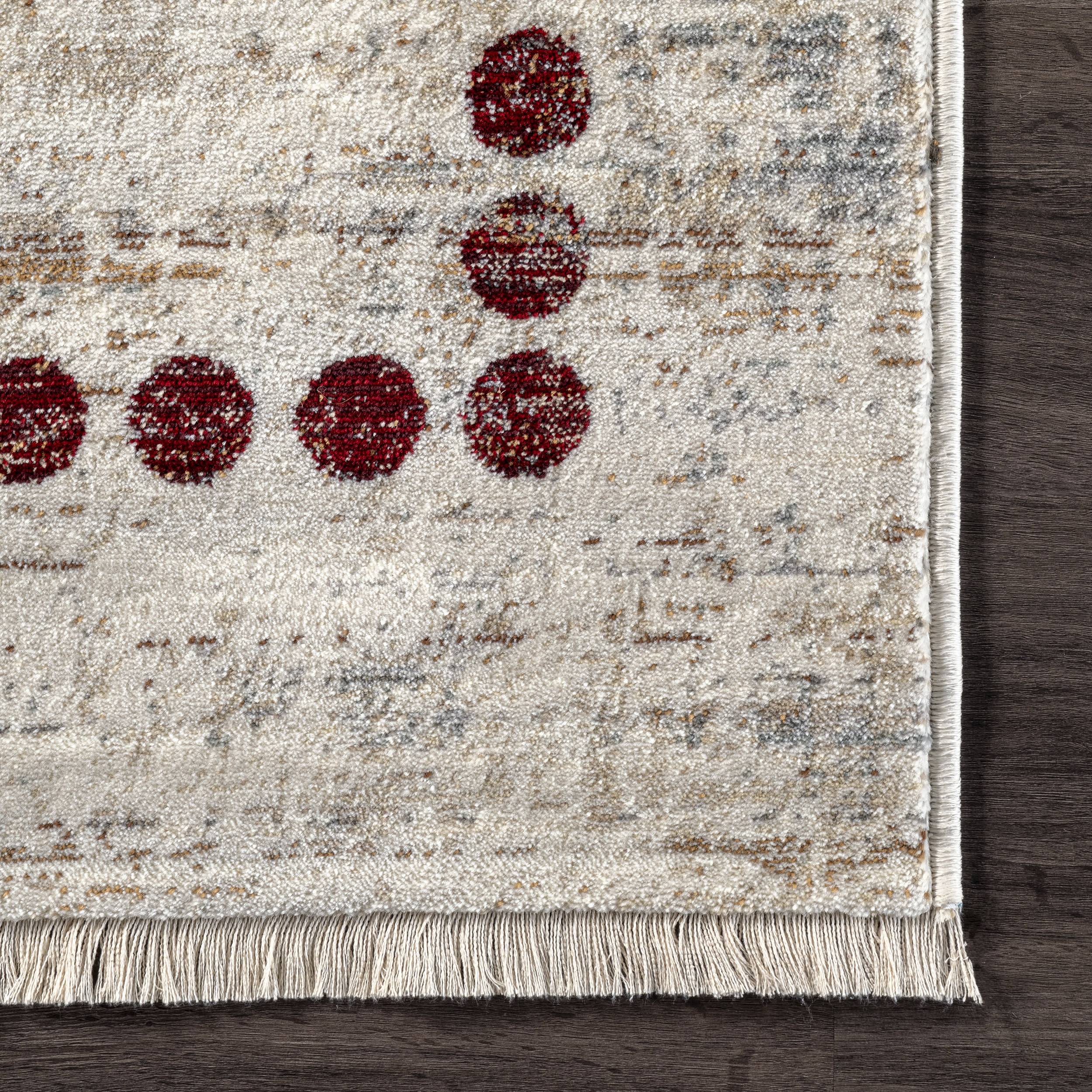 Harper Zen Fringed Rug | Beige - Image 3