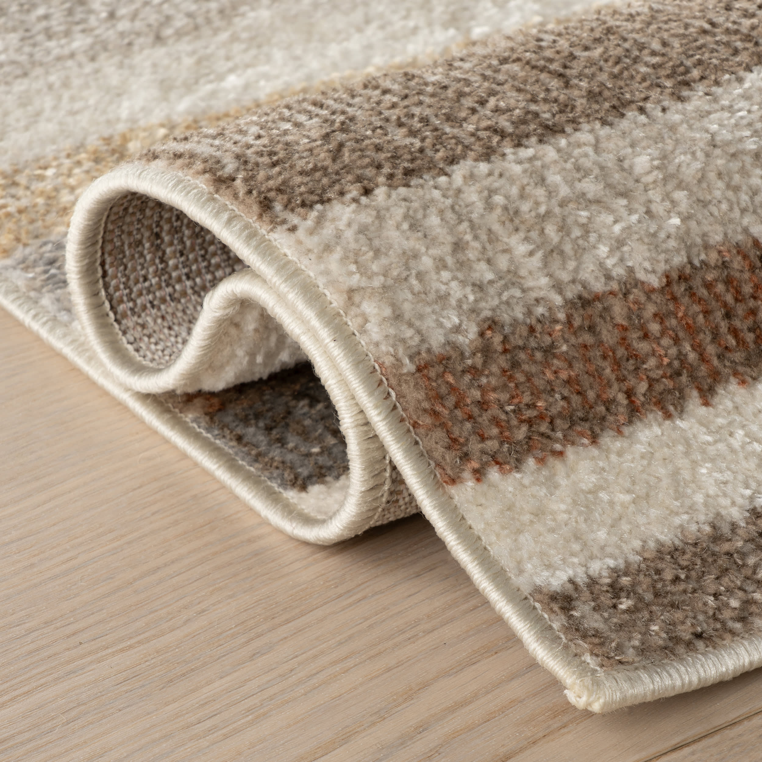 Harrah Rustic Abstract Washable Rug | Tan - Image 11
